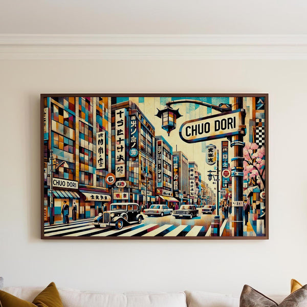 Chuo Dori Wall Art Decor - Tokyo, Japan