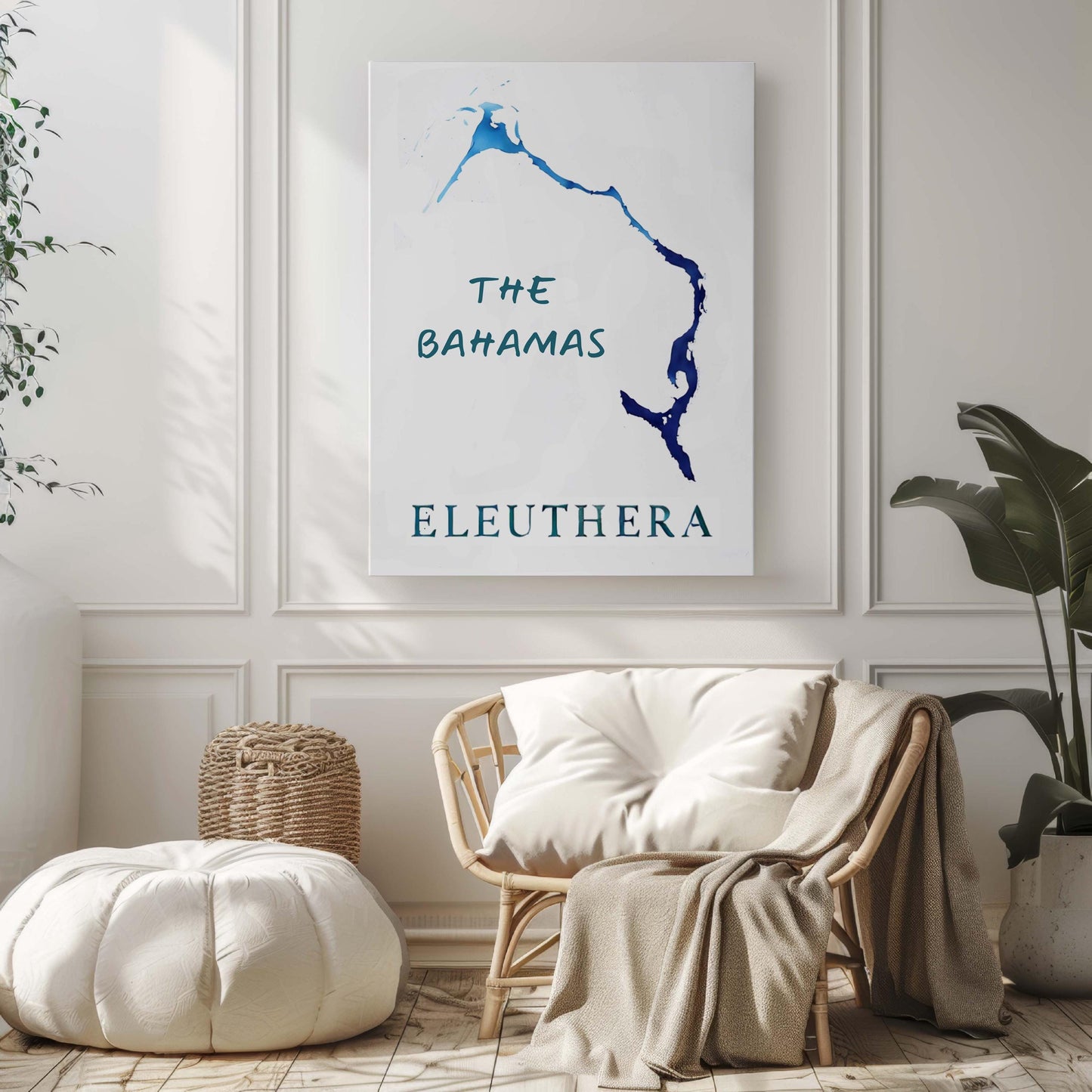 Eleuthera Print Tropical Wall Art Bahamas Decor Travel Gift Housewarming College Room Art