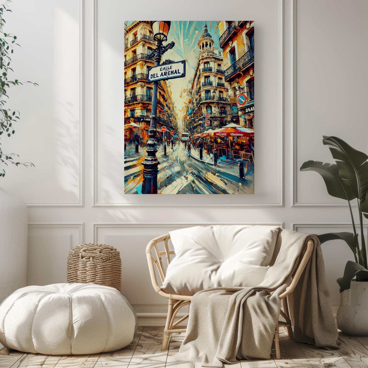 Madrid Calle Del Arenal Wall Art Print - Spain Travel Poster, Madrid City Decor, Housewarming Gift, Spanish Street, Travel Home Decoration