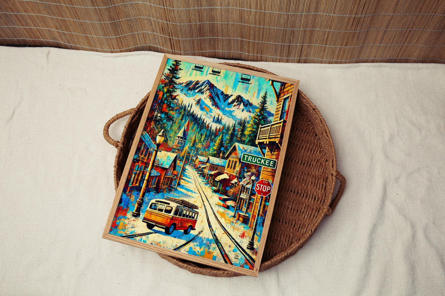 Print of Truckee Wall Art: California Travel Poster, Cali Decor, Housewarming Gift, America Art, Modern California Print