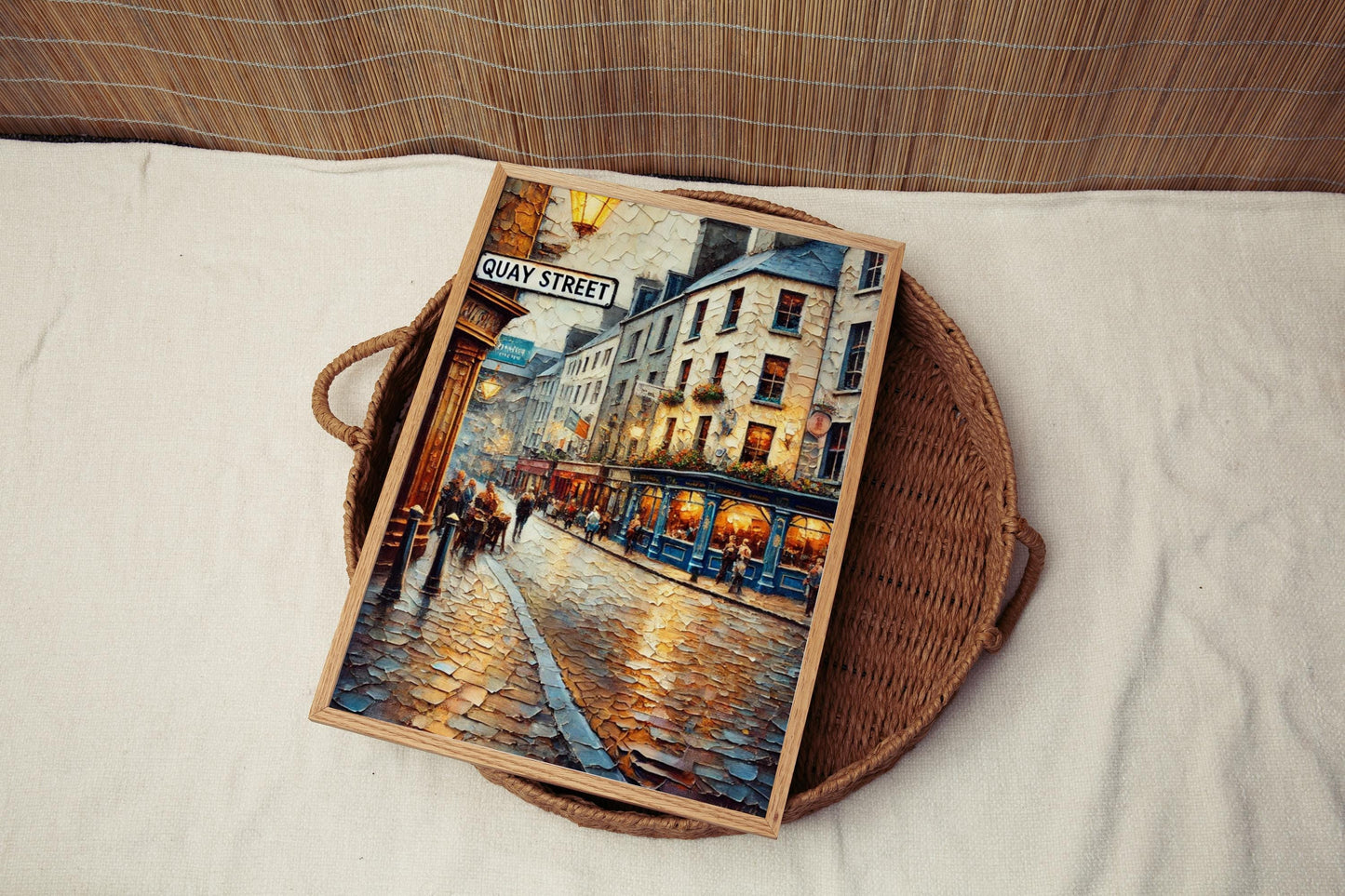 Wall Art Quay St Galway Print, Irish Travel Poster, Quay Street Wall Decor, Ireland Gift & Housewarming Artwork