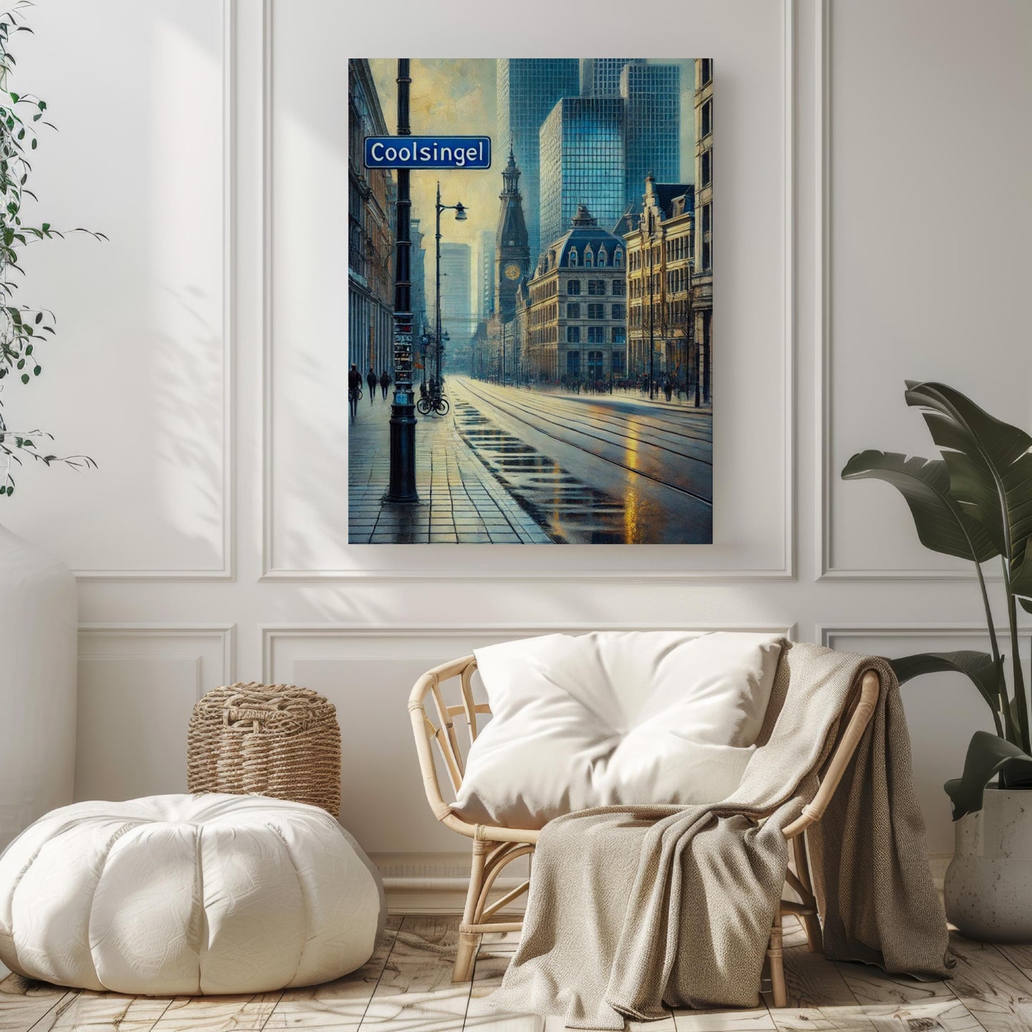 Netherlands Wall Art Coolsingel Print Travel Poster European Home Decor Housewarming Gift