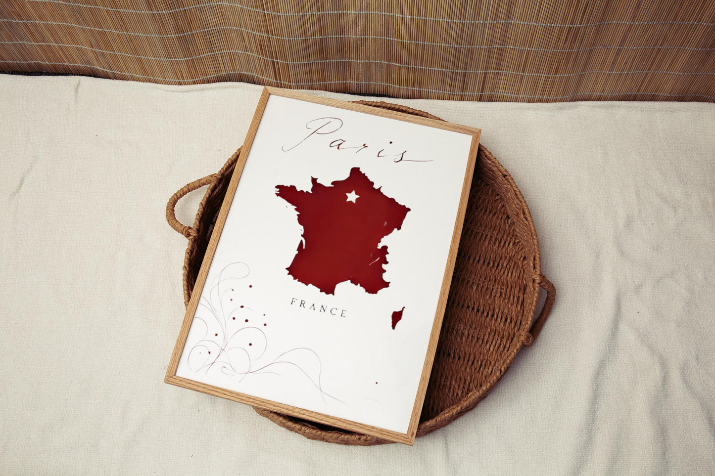 France Paris Wall Art Print - Travel Home Decor, France Gift, Housewarming Wall Artwork, Chic French Office Decoration