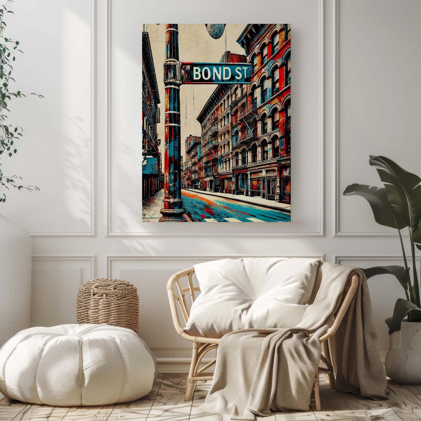 Bond St Print Manhattan Wall Art, New York Poster, NYC Art Travel Print, Housewarming Gift, Manhattan Gift