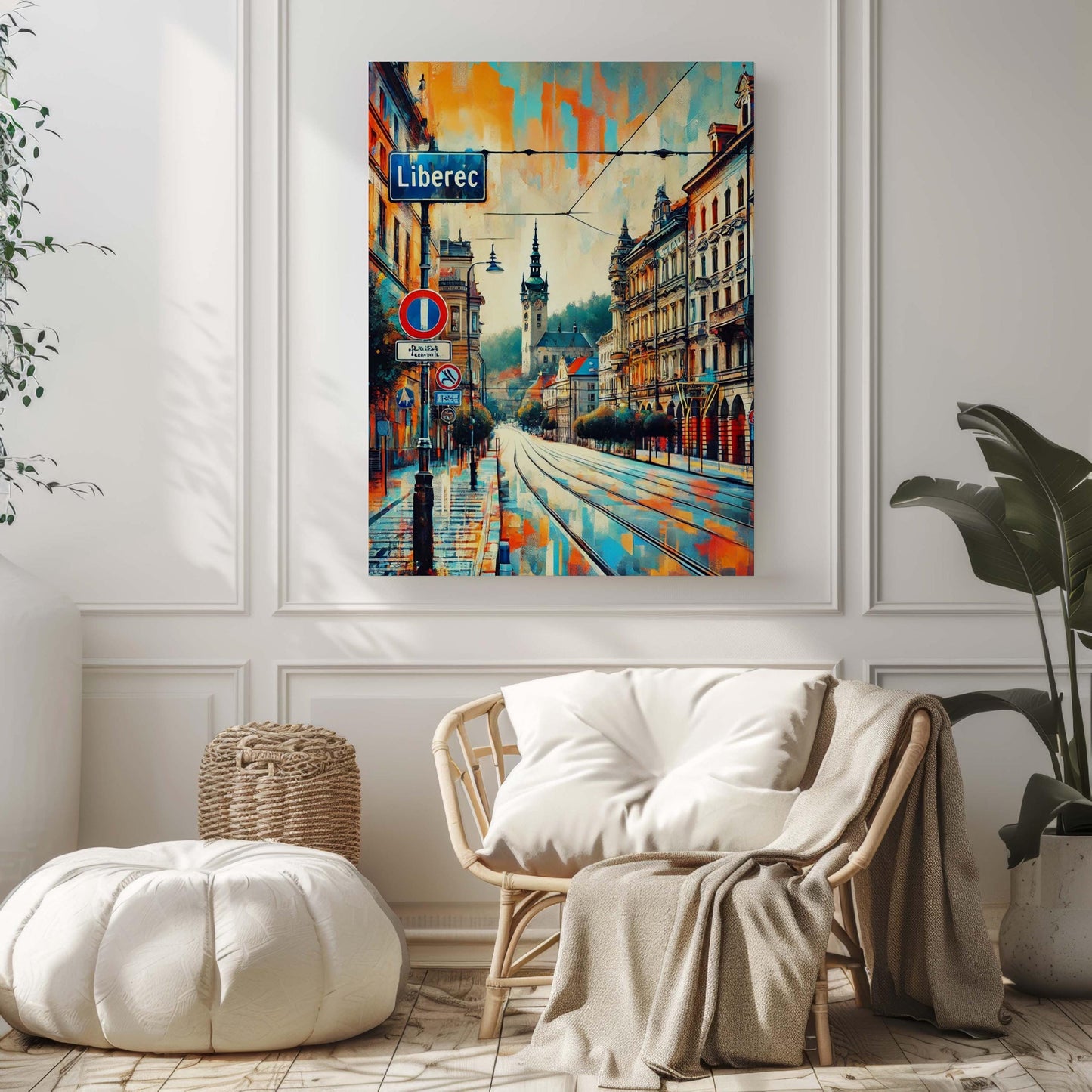 Liberec Art Print - Czech Republic Travel Poster, City Wall Decor, Housewarming Gift, Modern Liberec Wall Art & Travel Print