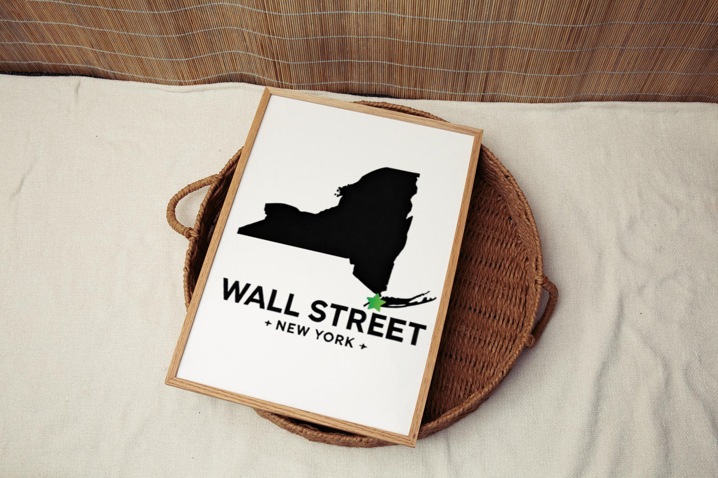 New York Wall Art Travel Print Wall Street Decor NY Gift for Home Dorm College Housewarming