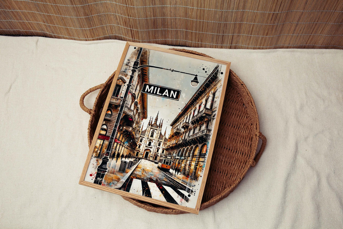 Milan Art: Elegant Milan Wall Art Print, Italian Travel Poster, European Artwork, Housewarming Gift, Italy Decor, Modern Home Wall Decor