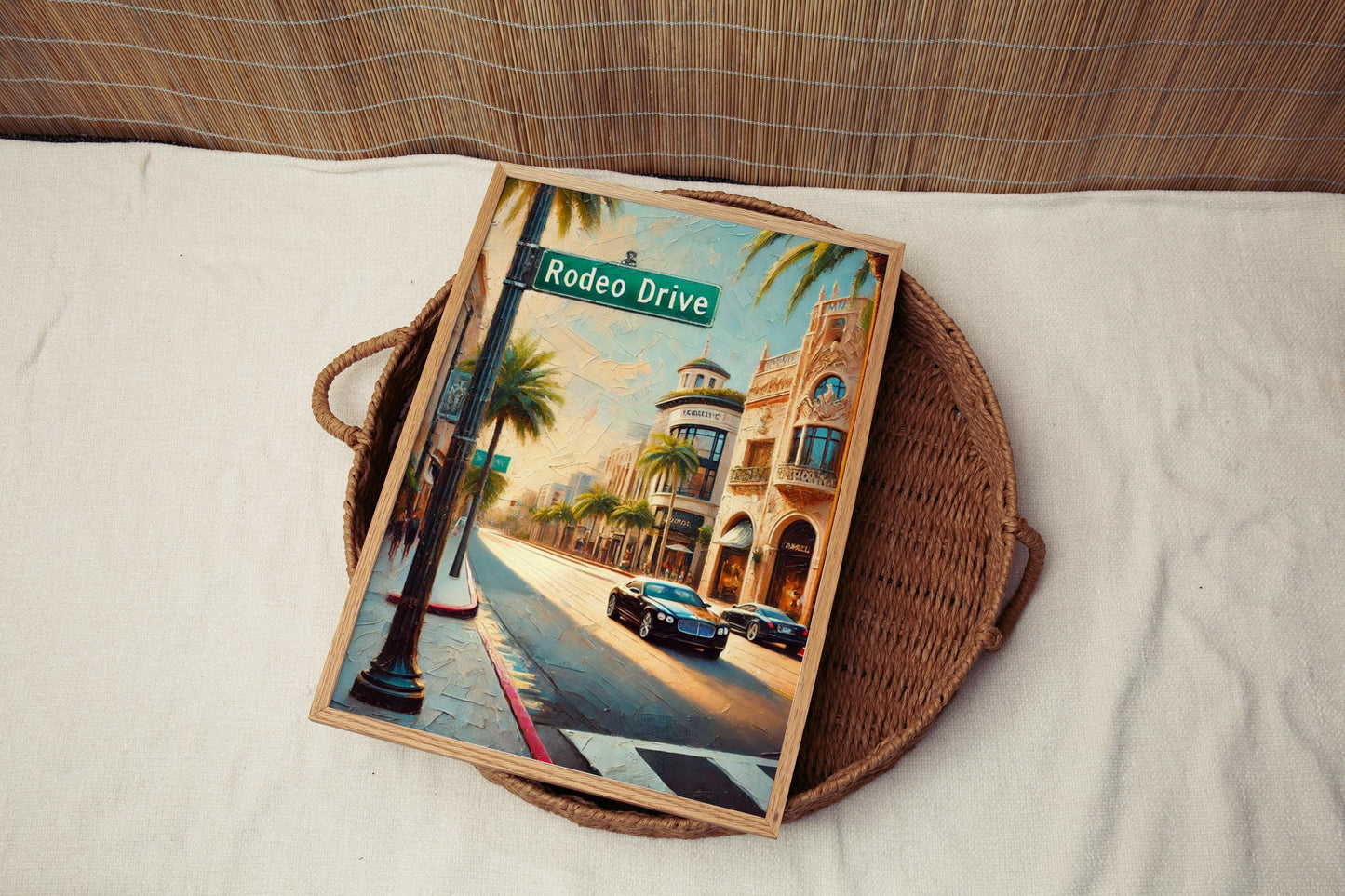 Rodeo Drive Wall Art Beverly Hills Print Cali Travel Poster Personalized City Gift Souvenir State Art Decor