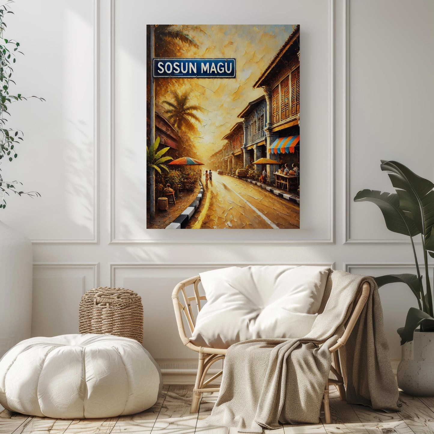 Sosun Magu Wall Art, Maldives Street Sign Print, Tropical Home Décor, Travel Souvenir, Maldives Art, Beach Painting, Personalized Gift