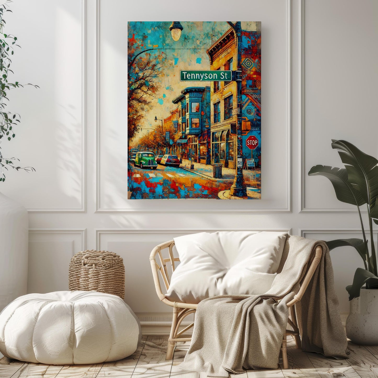 Colorado Denver Tennyson St Wall Art - Travel Print, Unique Street Poster, Housewarming & Home Decor Gift