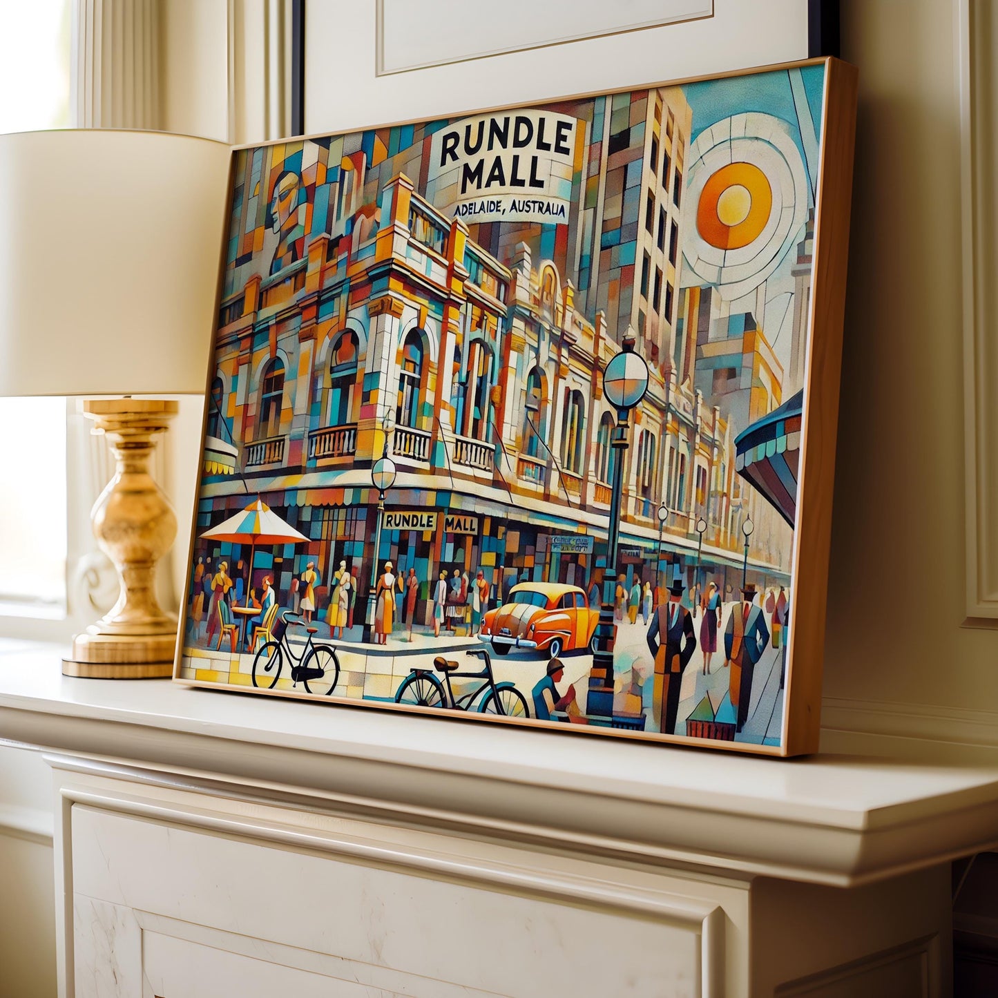 Rundle Mall Wall Art Print – Adelaide Travel Poster, Australia Gift & Home Decor, Unique Housewarming Present