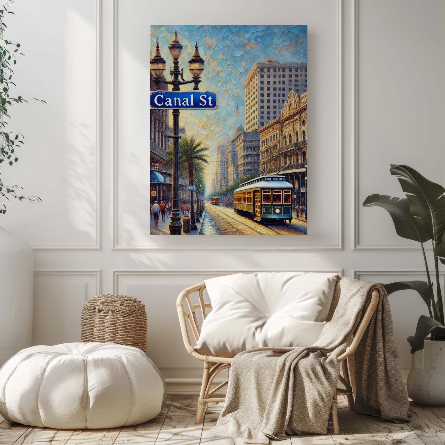 Canal St Print New Orleans Art Poster, Travel Wall Art, Louisiana Gift, Housewarming Decor, Unique Canal Street Travel Print