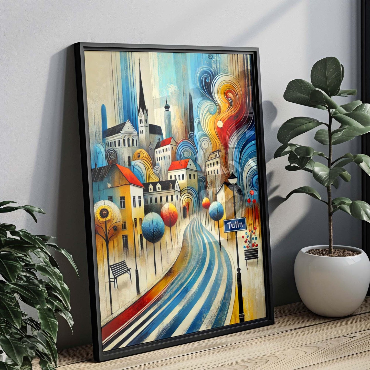 Tulln Art Wall Print - Austria City Travel Poster, European Artwork, Housewarming Gift, Tulln Wall Decor, Unique Travel Gift
