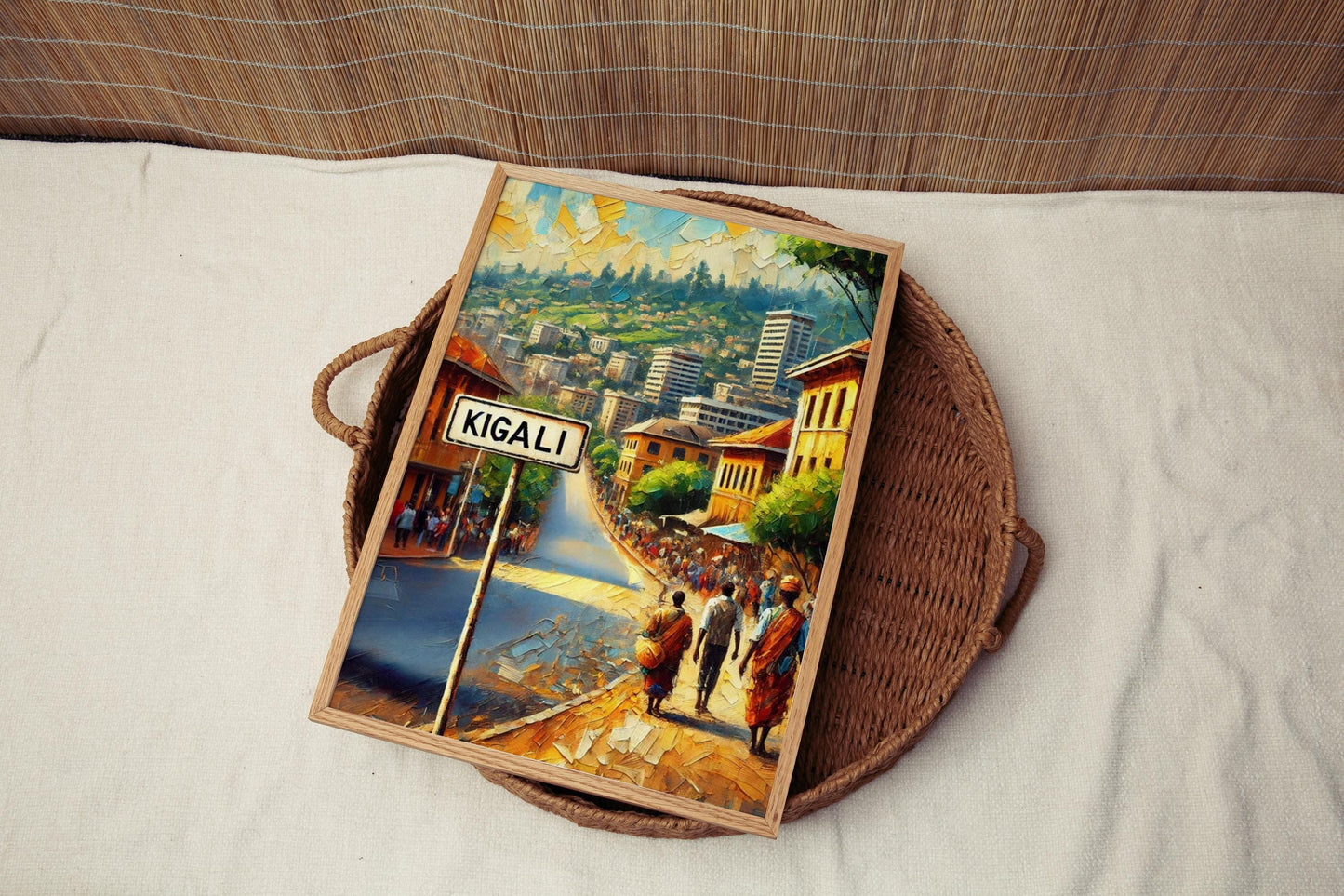 Rwanda Wall Art Kigali Print Travel Poster African Souvenir Housewarming Gift Rwanda Travel Decor