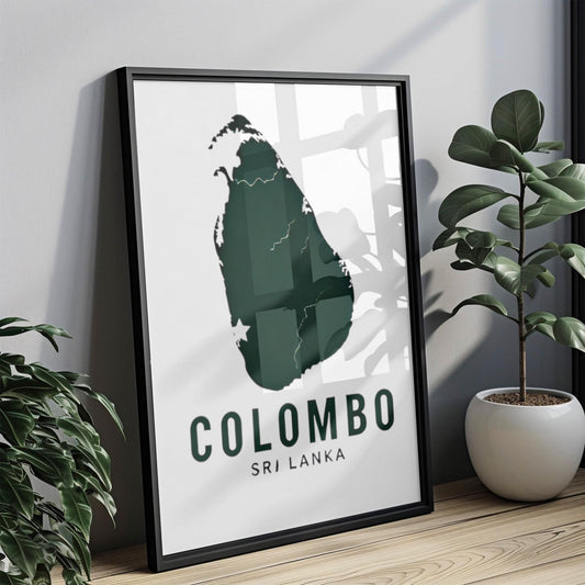 Sri Lanka Colombo Wall Art Print – Travel Home Decor, Sri Lanka Gift & Housewarming Artwork