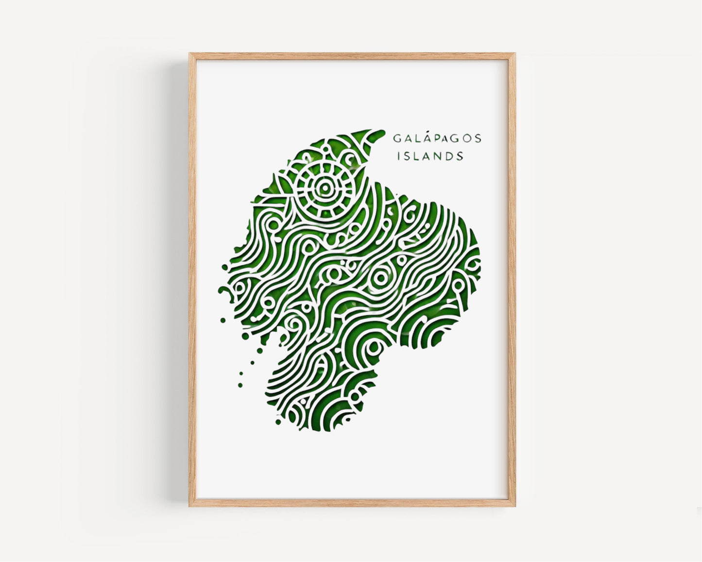 Ecuador Galapagos Islands Wall Art Print – Travel Decor, Housewarming Gift, Unique Ecuadorian Map Home Decor, Nature & Wildlife Artwork
