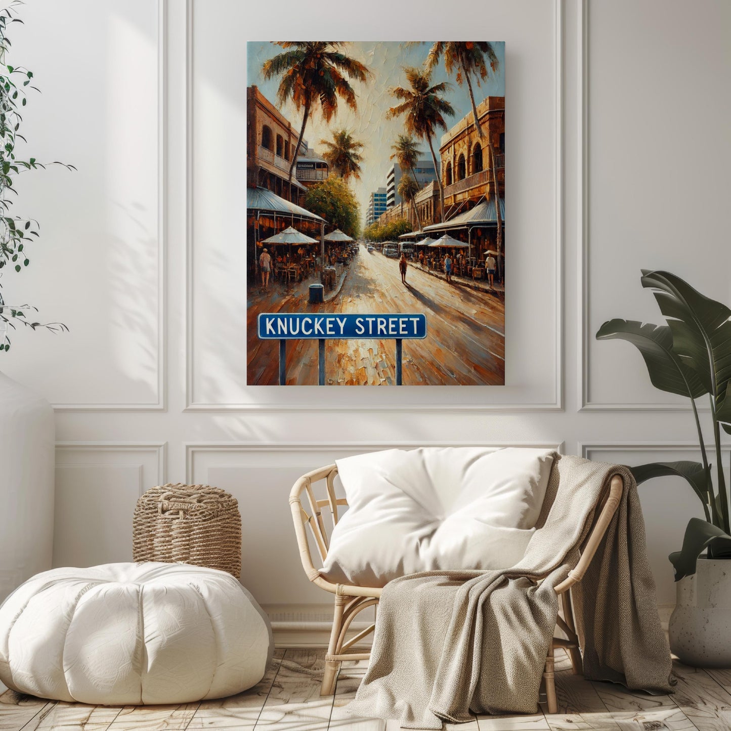 Knuckey Street Wall Art, Darwin Australia Print, Tropical Cityscape, Waterfront Culture, Travel Souvenir, Housewarming Gift, Fine Art Poster