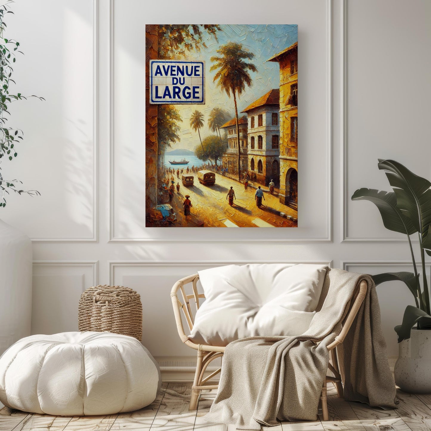 Bujumbura Wall Art, Avenue du Large Print, Burundi City Scene, Travel Souvenir, Home Decor, Gift for Travelers, Fine Art Poster
