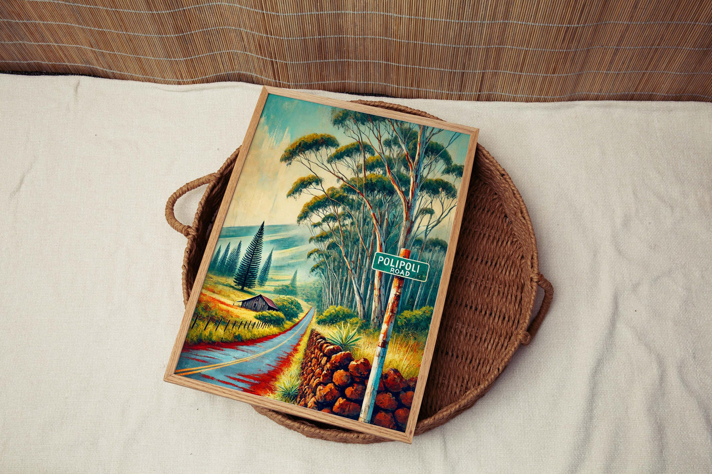 Polipoli Road Print Maui Wall Art, Travel Poster, Hawaii Artwork, Kula Gift, Housewarming Decor, Scenic Landscape, Tropical Home Accent