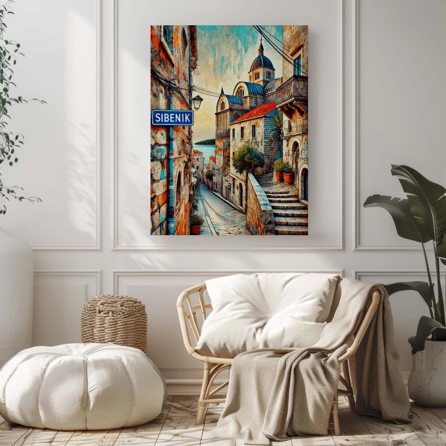 Sibenik Art Print - Croatian City Wall Art, Travel Poster, Europe Home Decor, Sibenik Gift, Housewarming & Vacation Memory Keepsake