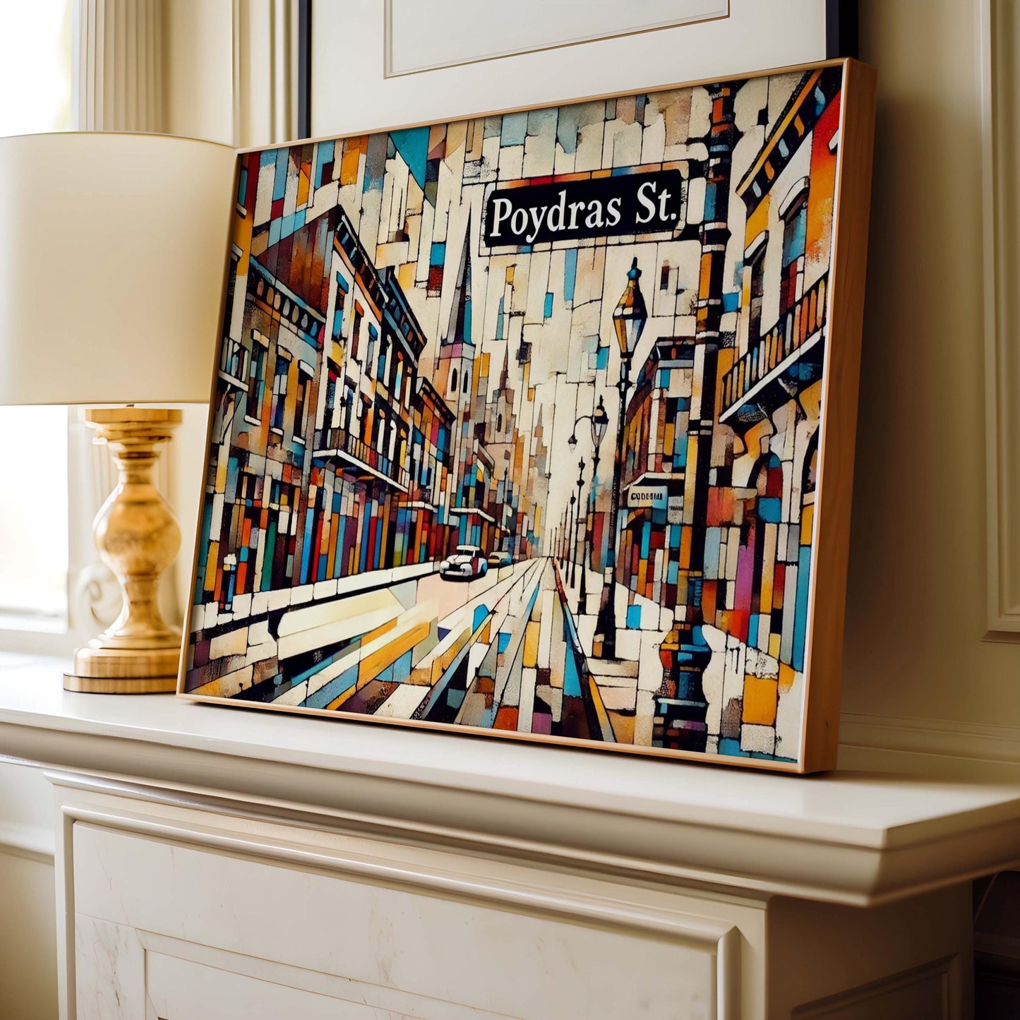 New Orleans Art Poydras Street Wall Art Print, Louisiana Travel Poster, Housewarming Gift, New Orleans Home Decor, Louisiana Gift Idea