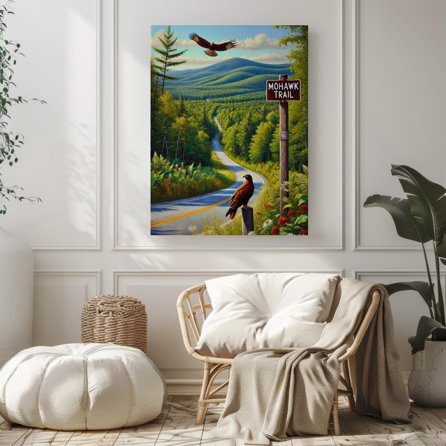 Massachusetts Art Mohawk Trail Wall Art Print – Travel Poster, American Gift & Housewarming Decor