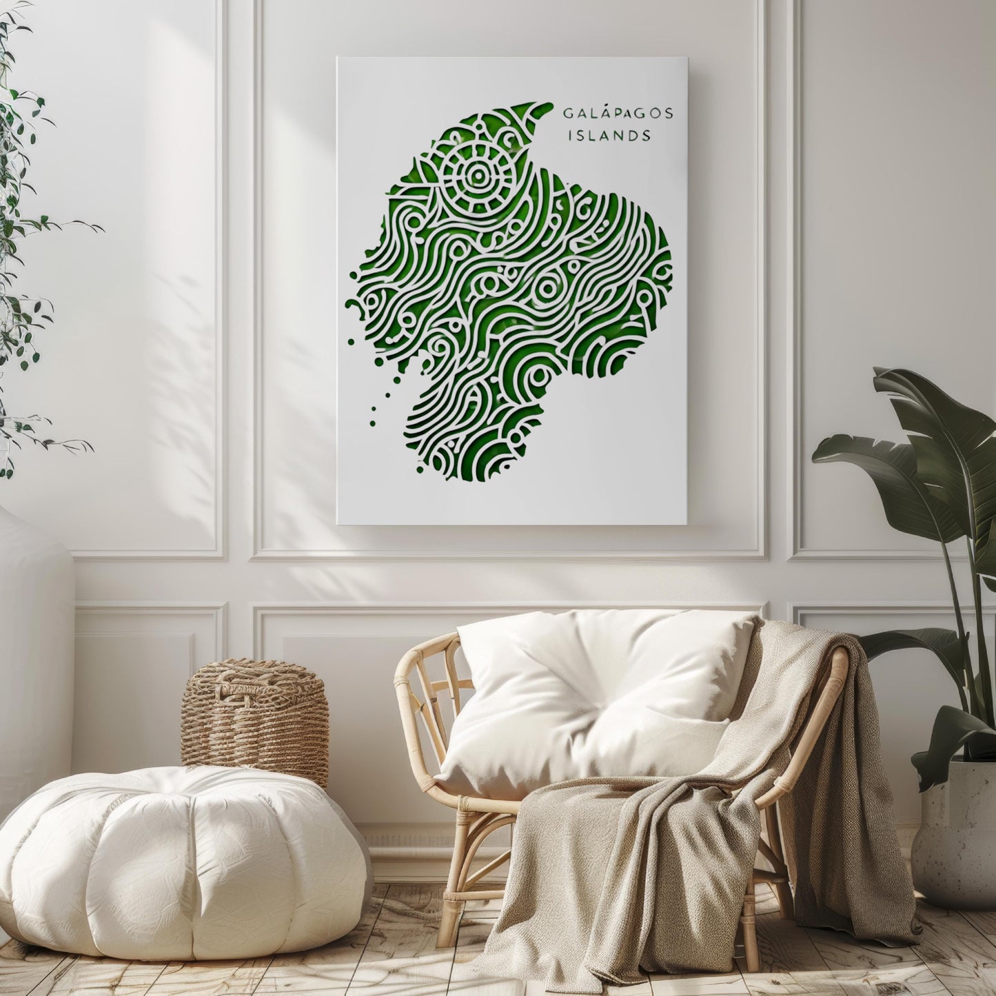 Ecuador Galapagos Islands Wall Art Print – Travel Decor, Housewarming Gift, Unique Ecuadorian Map Home Decor, Nature & Wildlife Artwork