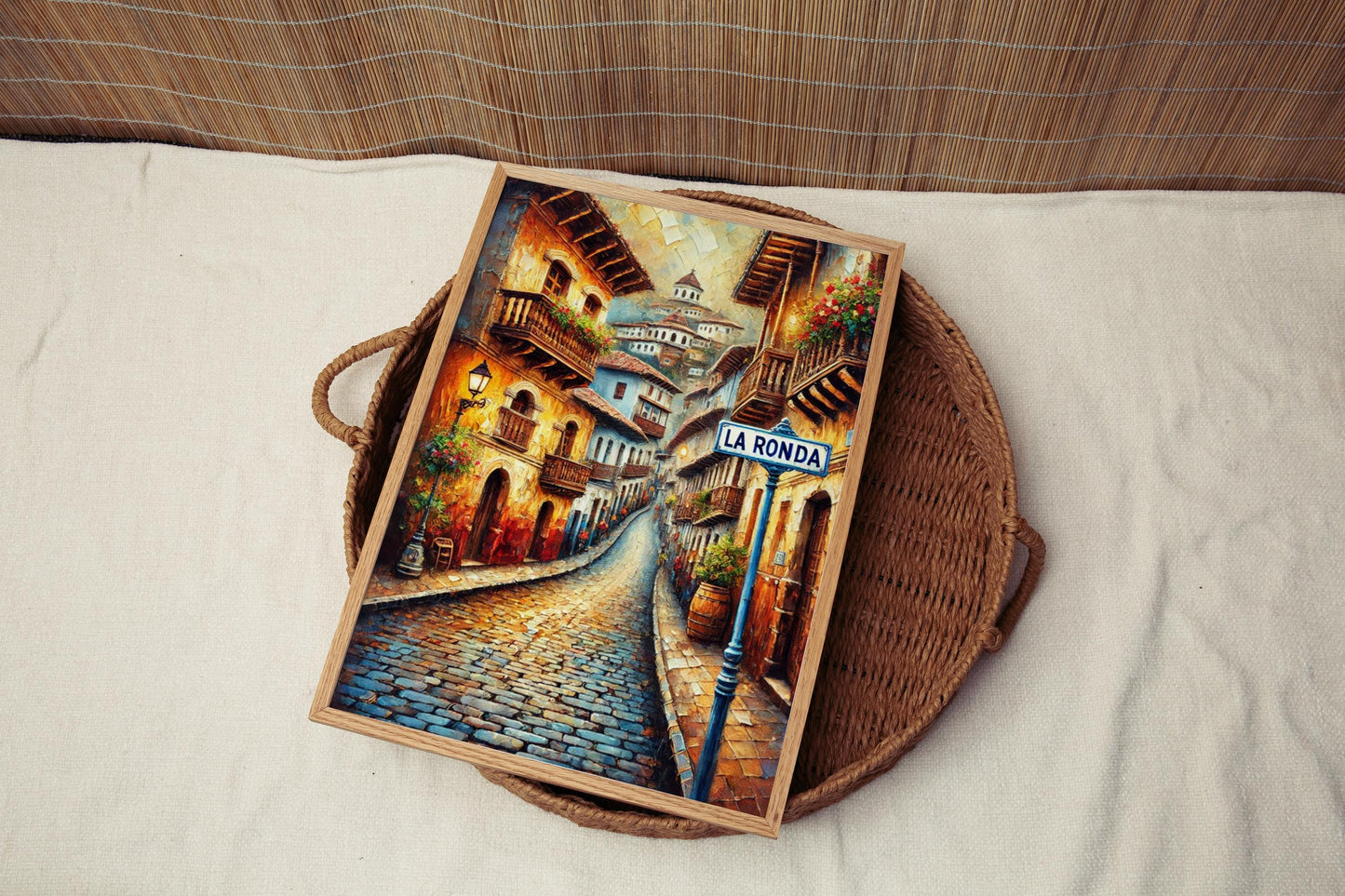 Wall Art La Ronda Street Print Quito Ecuador Travel Poster Ecuador Gift Housewarming Artwork