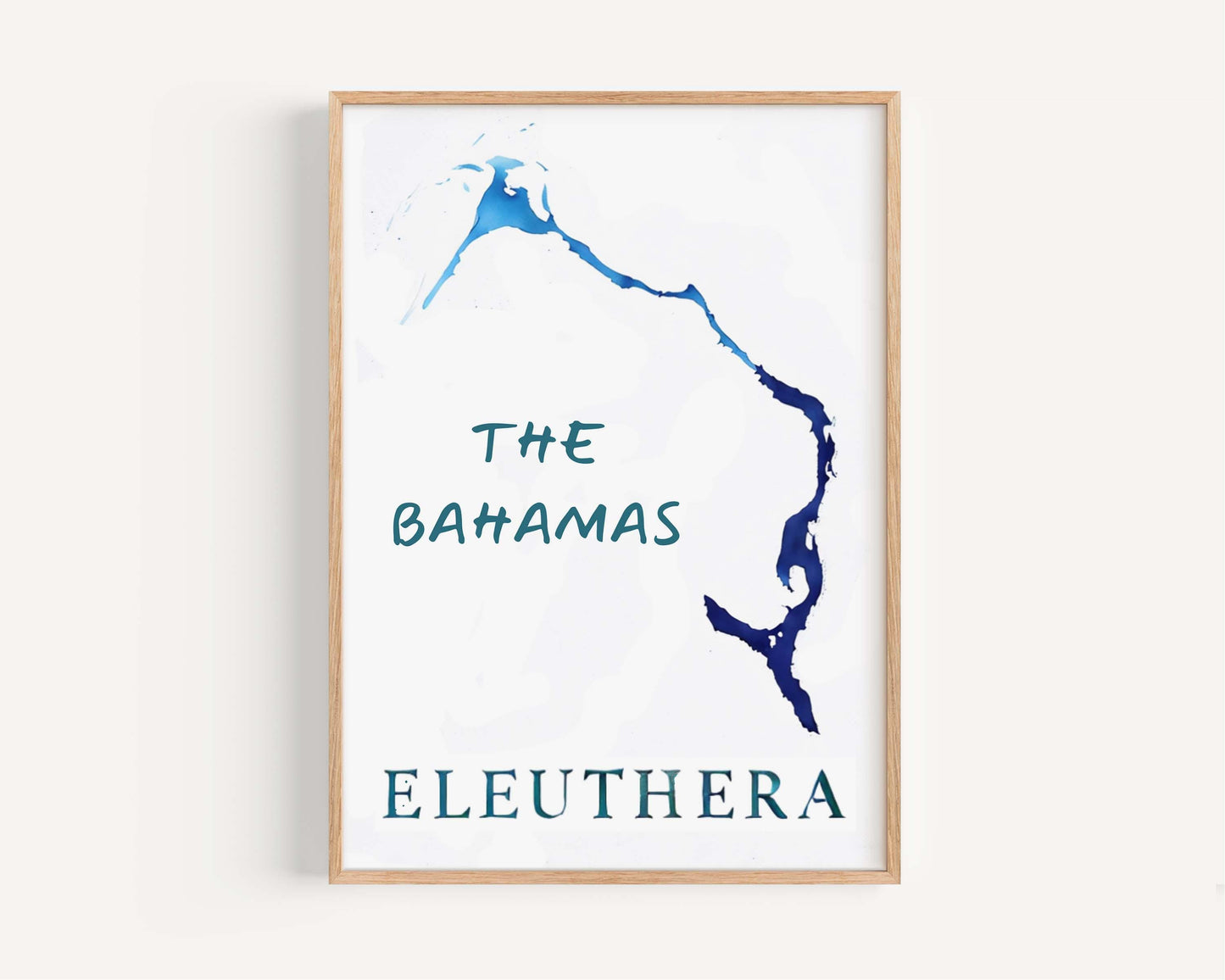 Eleuthera Print Tropical Wall Art Bahamas Decor Travel Gift Housewarming College Room Art