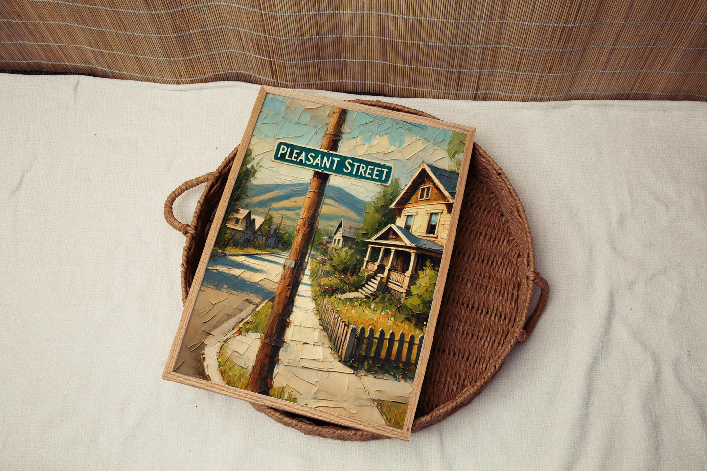 Pleasant Street Wall Art, Concord Print, New Hampshire Art, “City” Gift, Travel Souvenir, Travel Poster, “State” Art, PERSONALIZED GIFT
