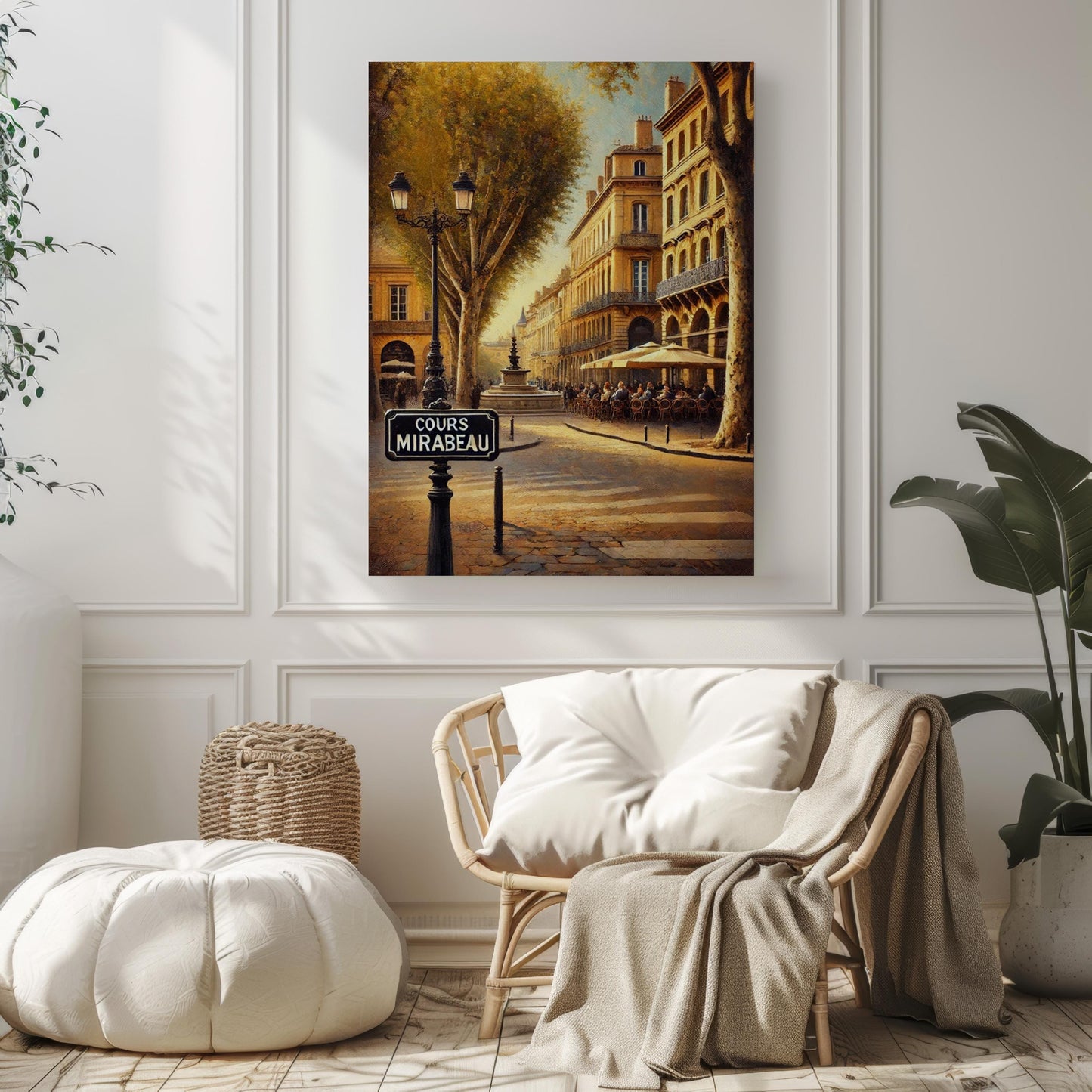 Cours Mirabeau Wall Art | Aix-en-Provence Print | France Travel Poster | European Decor | Cityscape Gift | Fine Art Paper | Archival Ink