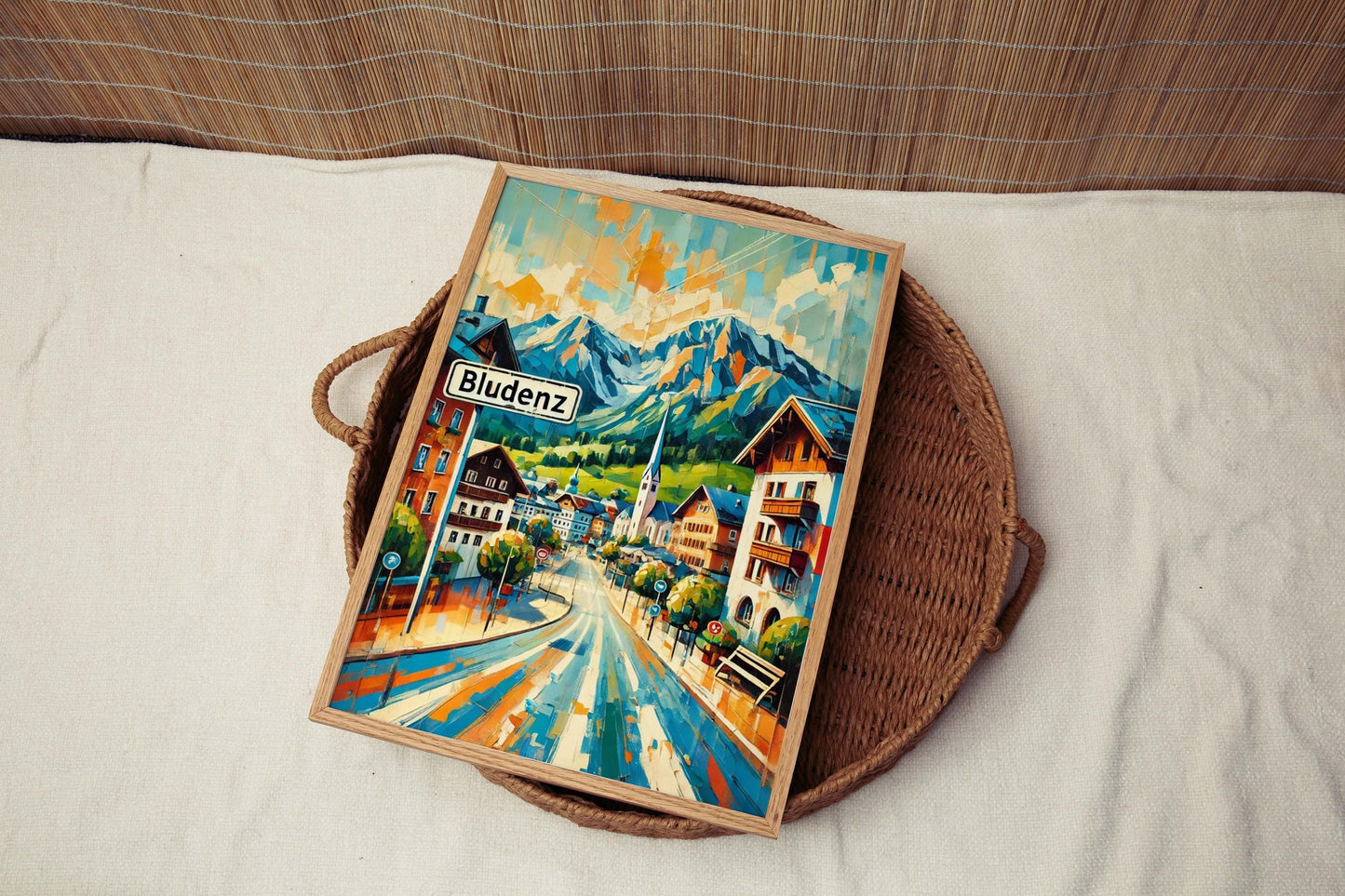 Bludenz Art Print - Austria City Wall Art, Travel Poster, European Home Decor, Housewarming Gift, Bludenz Travel Print