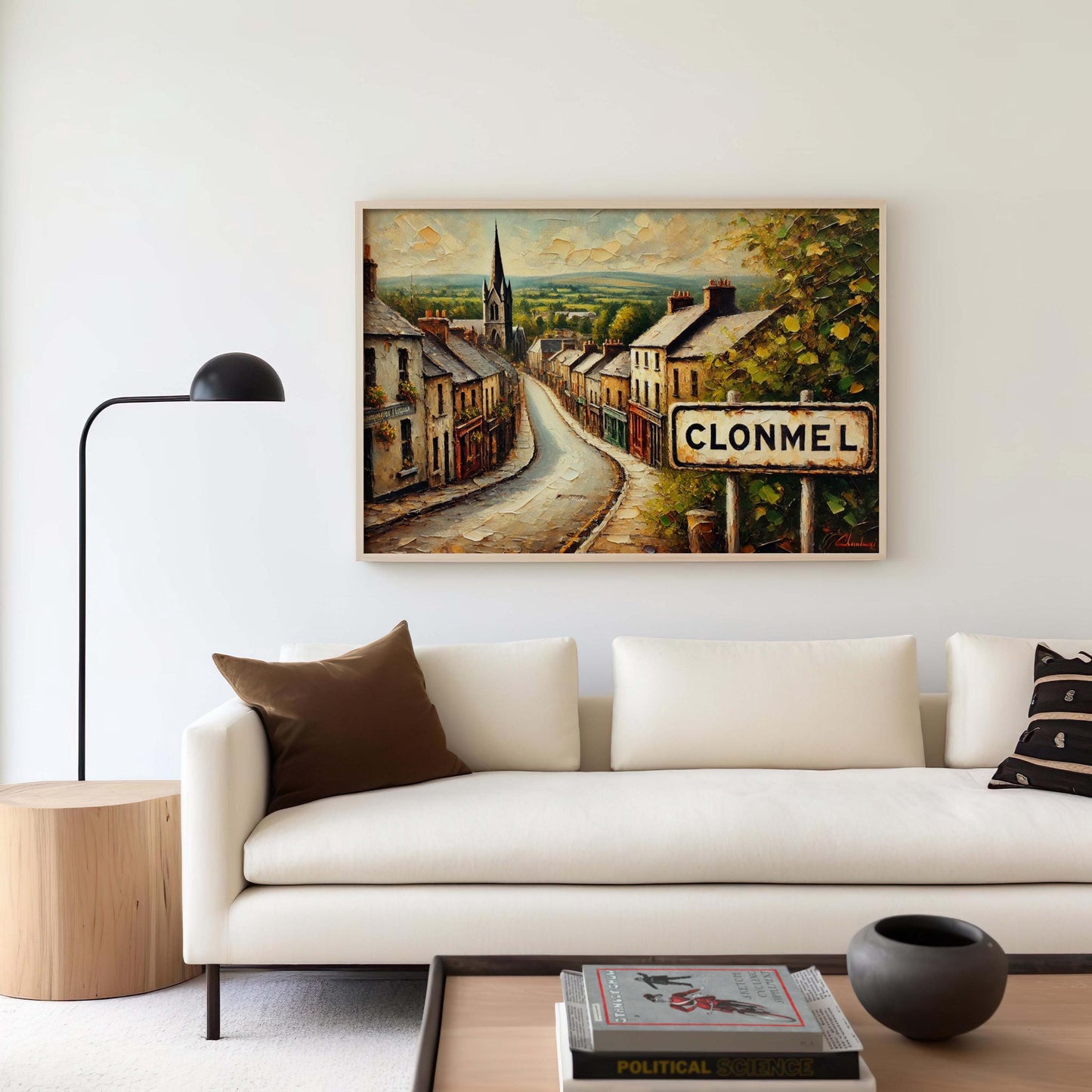 Clonmel Art Print - Ireland Travel Poster, Clonmel Wall Art, European City Gift, Housewarming Decor, Unique Ireland Art Illustration