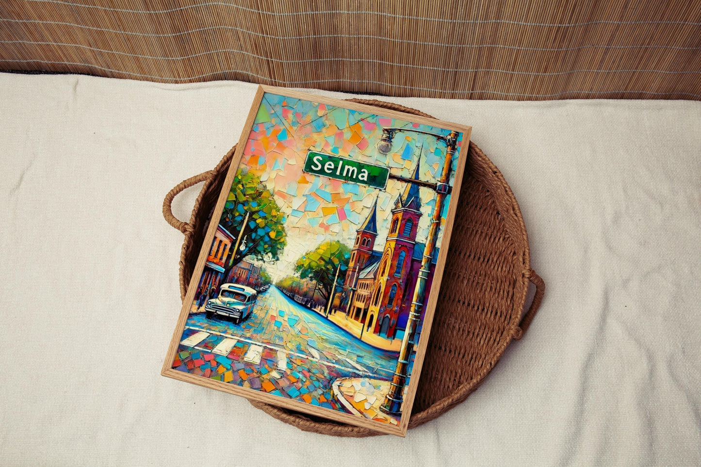 Alabama Selma Wall Art Print - Travel Poster, American Decor, Housewarming Gift, Unique Alabama Art & Travel Gift