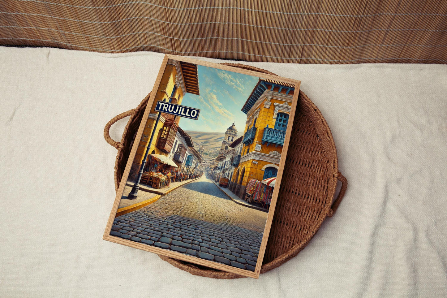 Travel Wall Art Trujillo Print Peru Souvenir Travel Poster South American Art Housewarming Gift