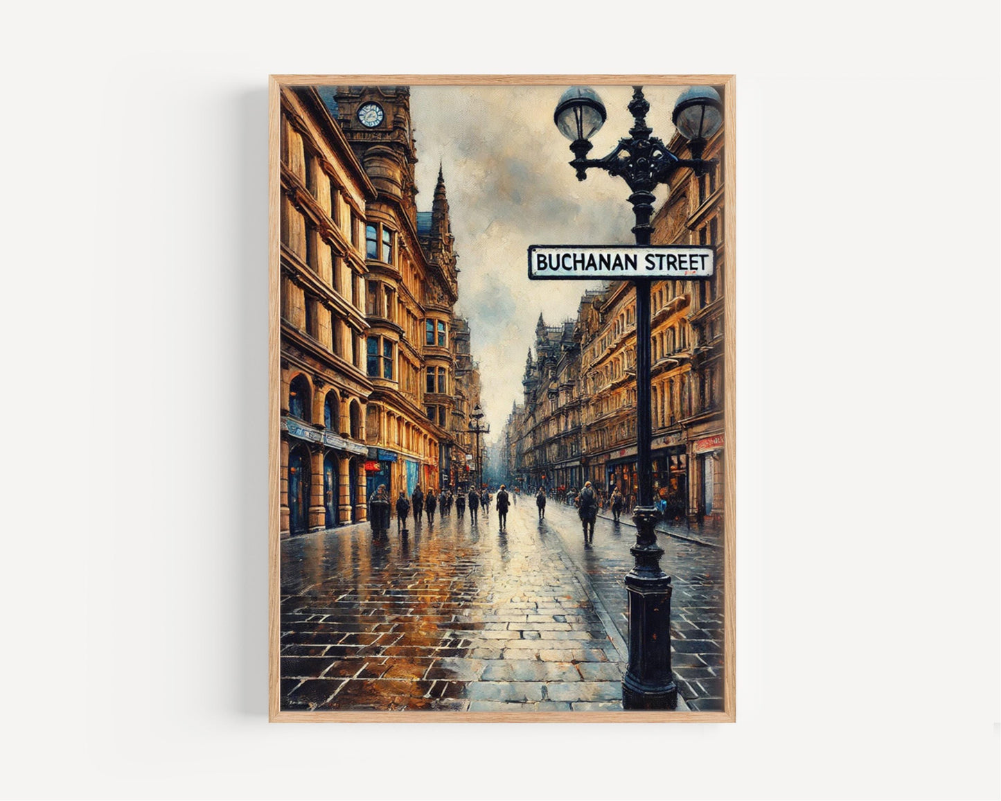 Buchanan St Wall Art, Buchanan Street Print, Glasgow Art, Glasgow Gift, Travel Print, Travel Poster, Housewarming Gift, Scotland Art, Decor