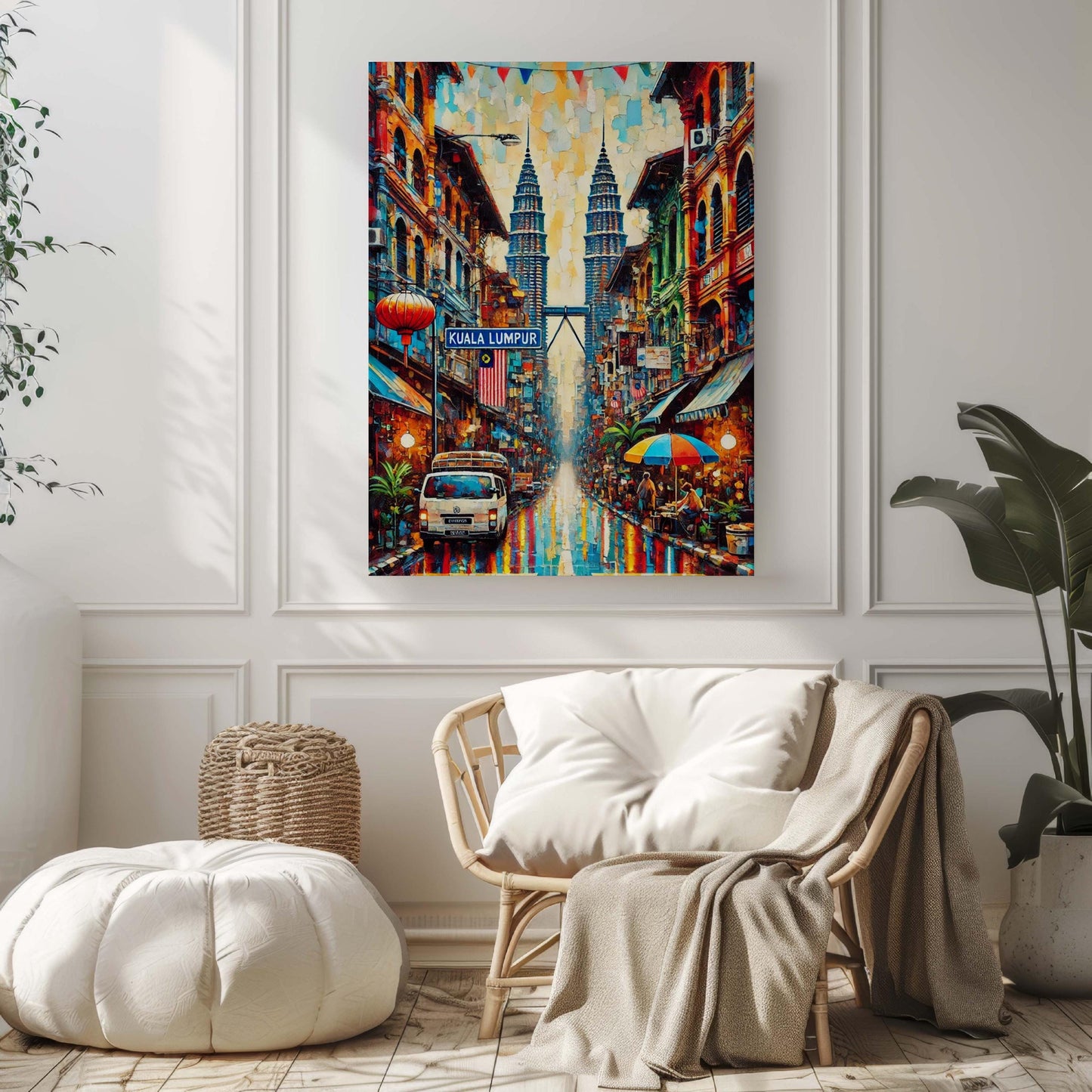Kuala Lumpur Print - Malaysia Wall Art, Travel Poster, Modern Cityscape, Housewarming & Malaysia Gift, Stylish Home Decor
