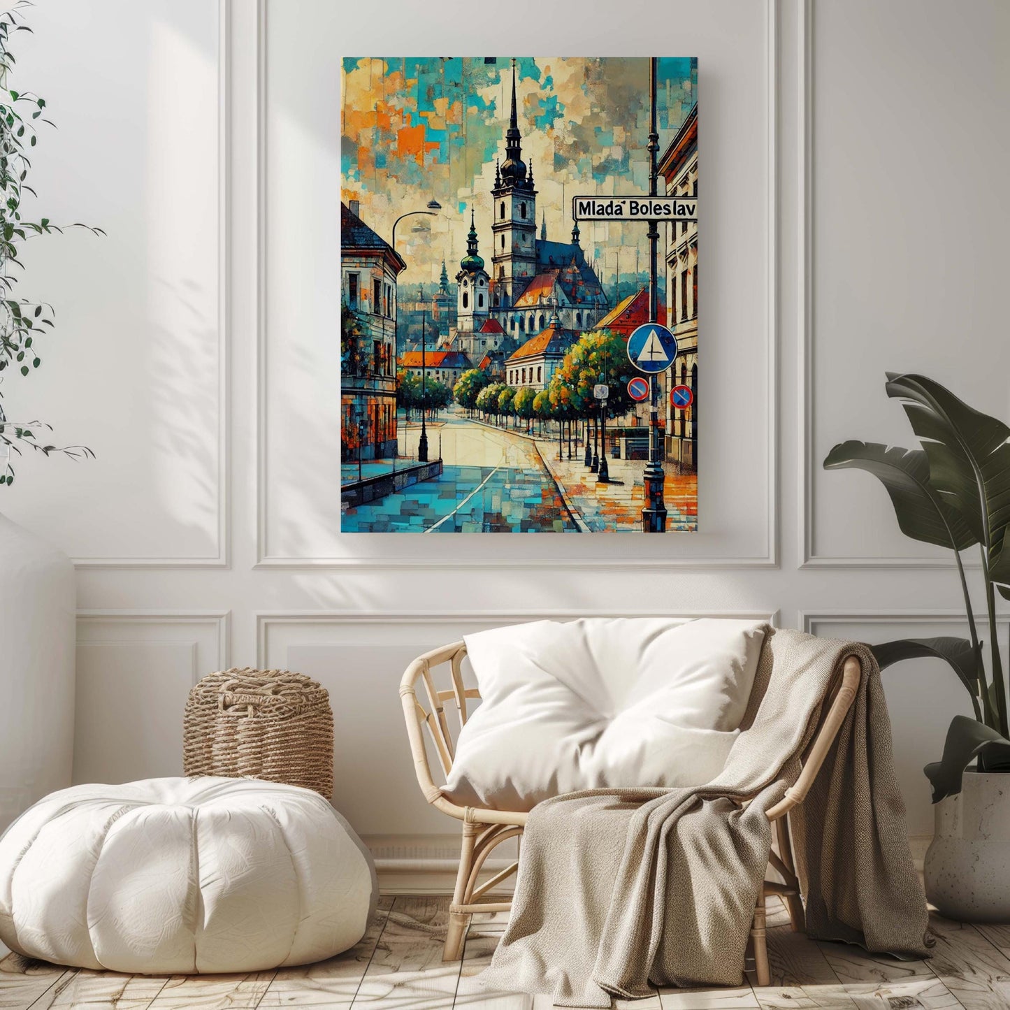 Mlada Boleslav Print - Czech Republic Wall Art, Travel Poster, City Gift, Home Decor, Housewarming Present, Unique Travel Art