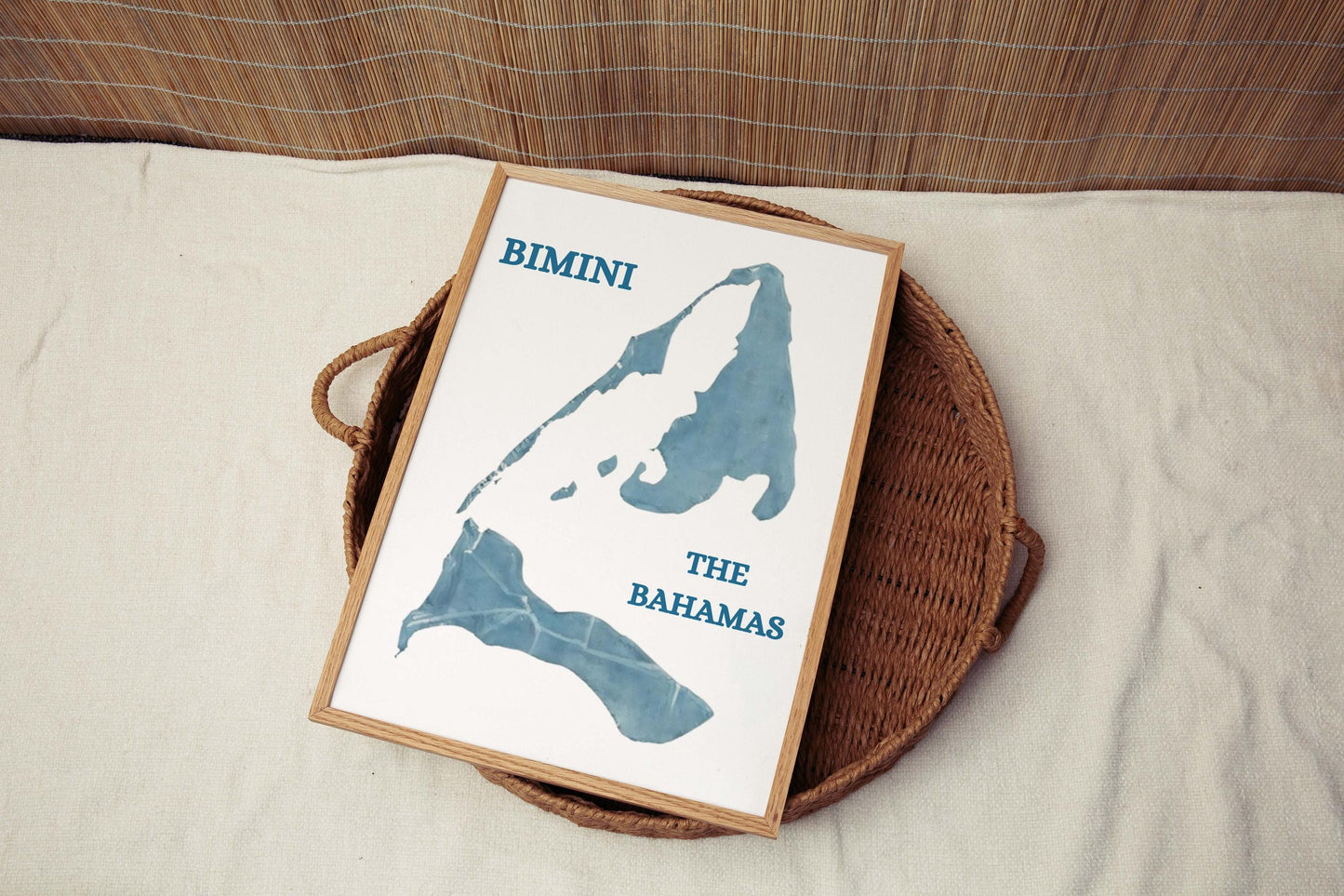 Bimini Print Bahamas Wall Art, Tropical Travel Decor, Vacation Artwork, Housewarming & College Gift, Coastal Home Decoration