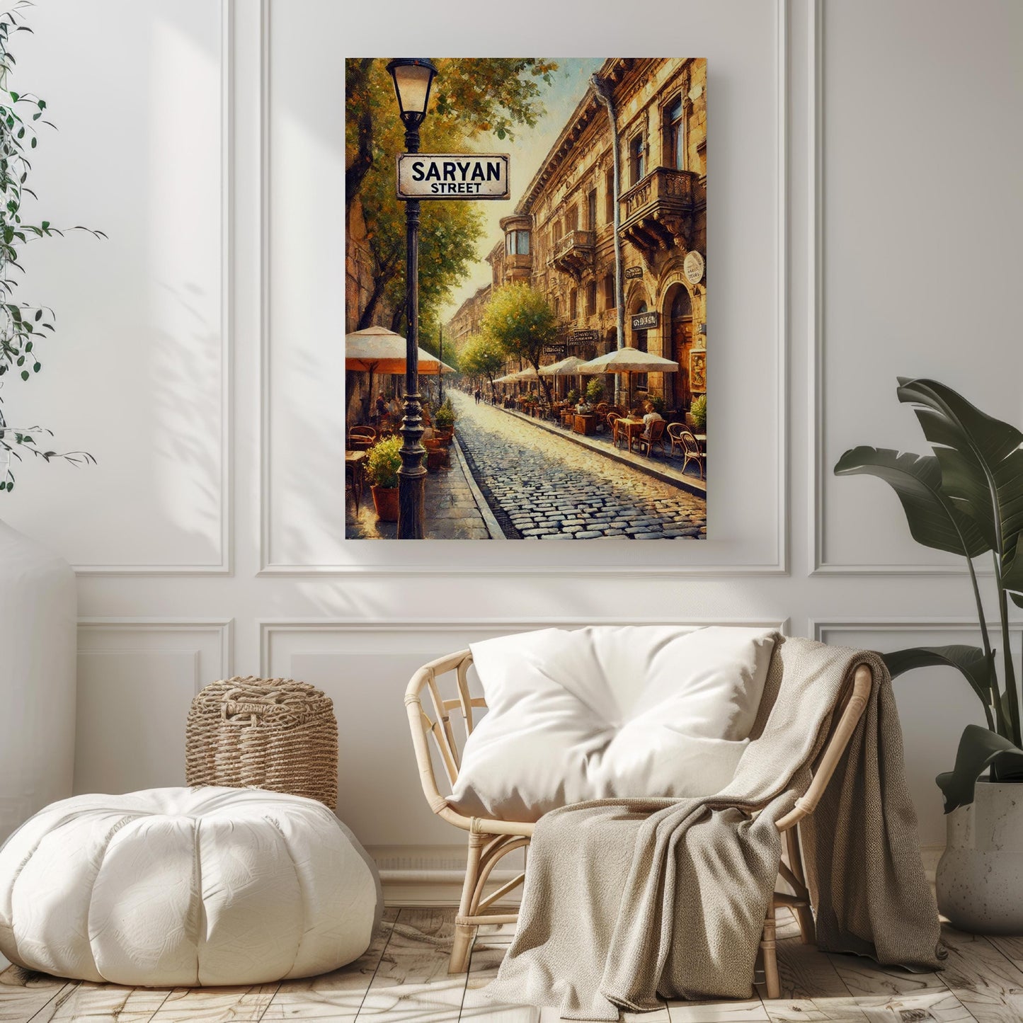 Saryan Street Wall Art, Yerevan Print, Armenia Culture Decor, Travel Souvenir, Fine Art Poster, Armenian Gift, Museum-Grade Print
