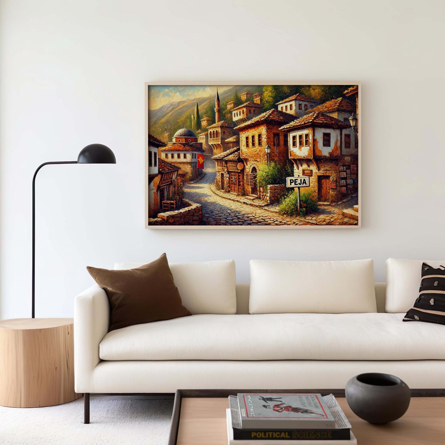 Peja Art Wall Print - Kosovo Travel Poster, European Home Decor, Peja City Gift, Housewarming Wall Art, Unique Kosovo Travel Print