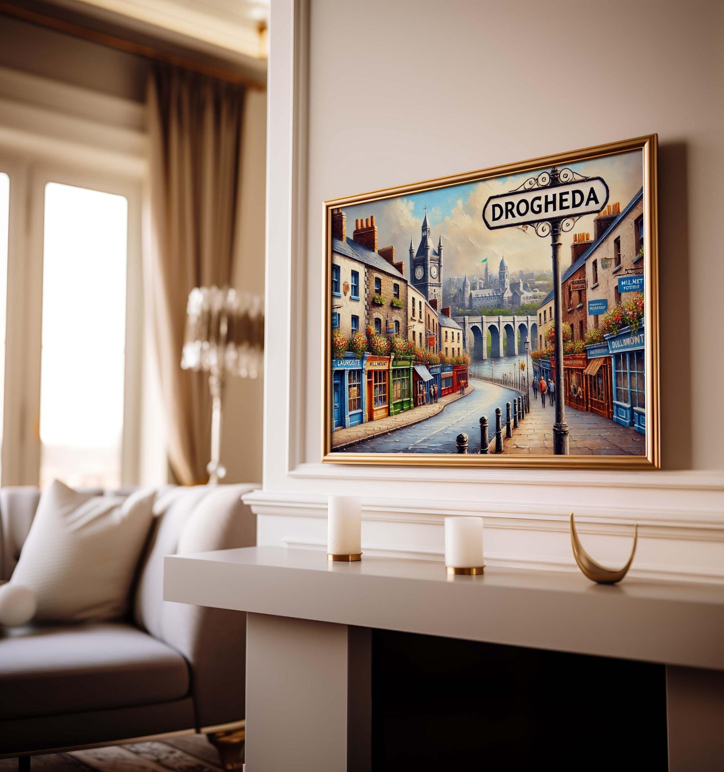 Drogheda Art Print - Ireland City Wall Art, Travel Poster, European Home Decor, Housewarming Gift, Irish Travel Print