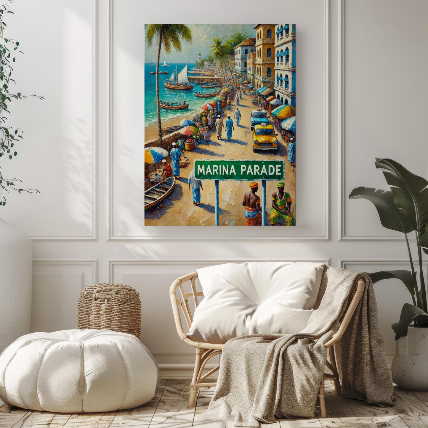 Marina Parade Wall Art, Banjul Print, The Gambia Art, Street Scene Decor, Travel Souvenir, Home Gift, Museum-Grade Paper, Vibrant Finish