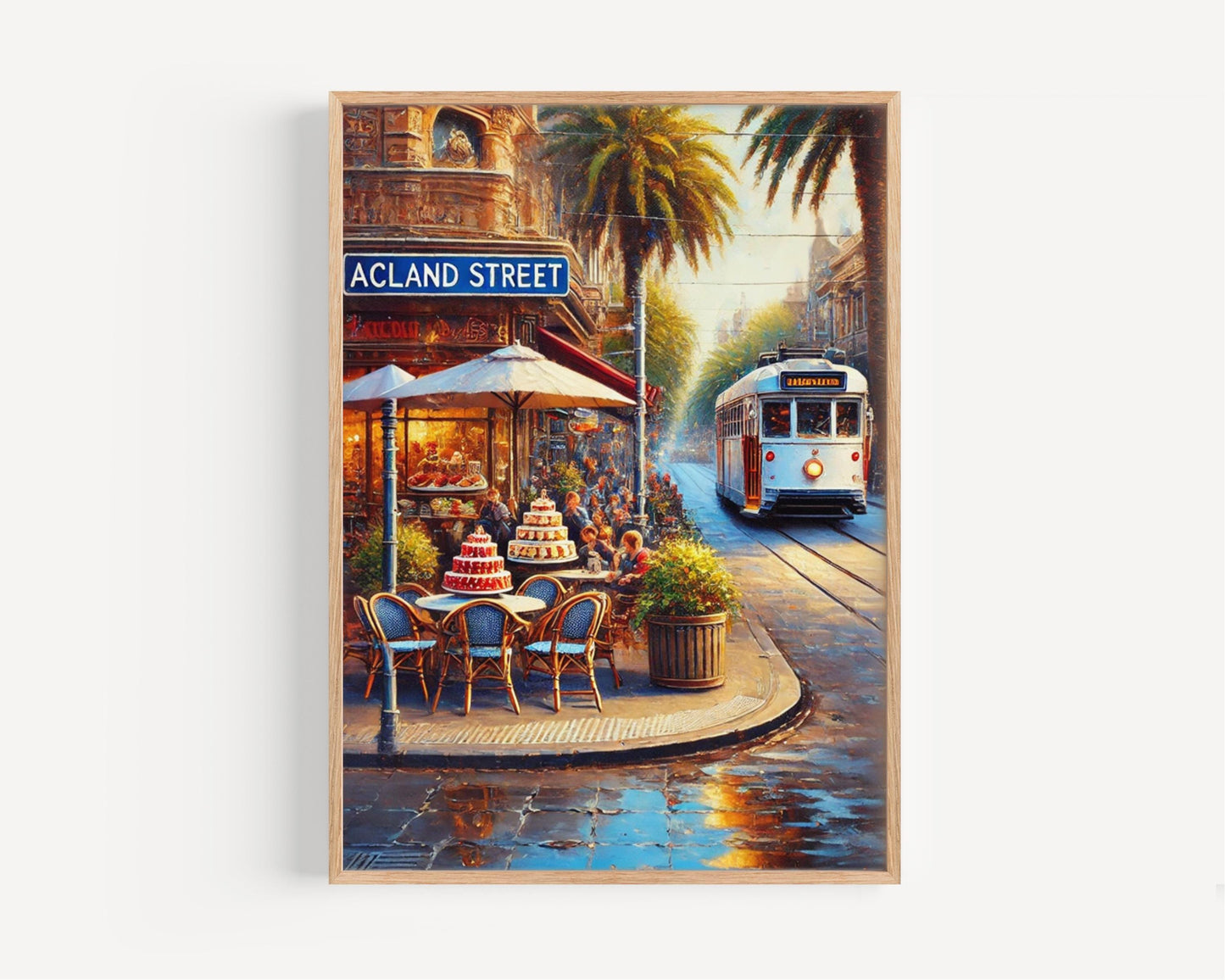 St Kilda Wall Art Acland Street Print Travel Poster Australia Decor Housewarming Gift