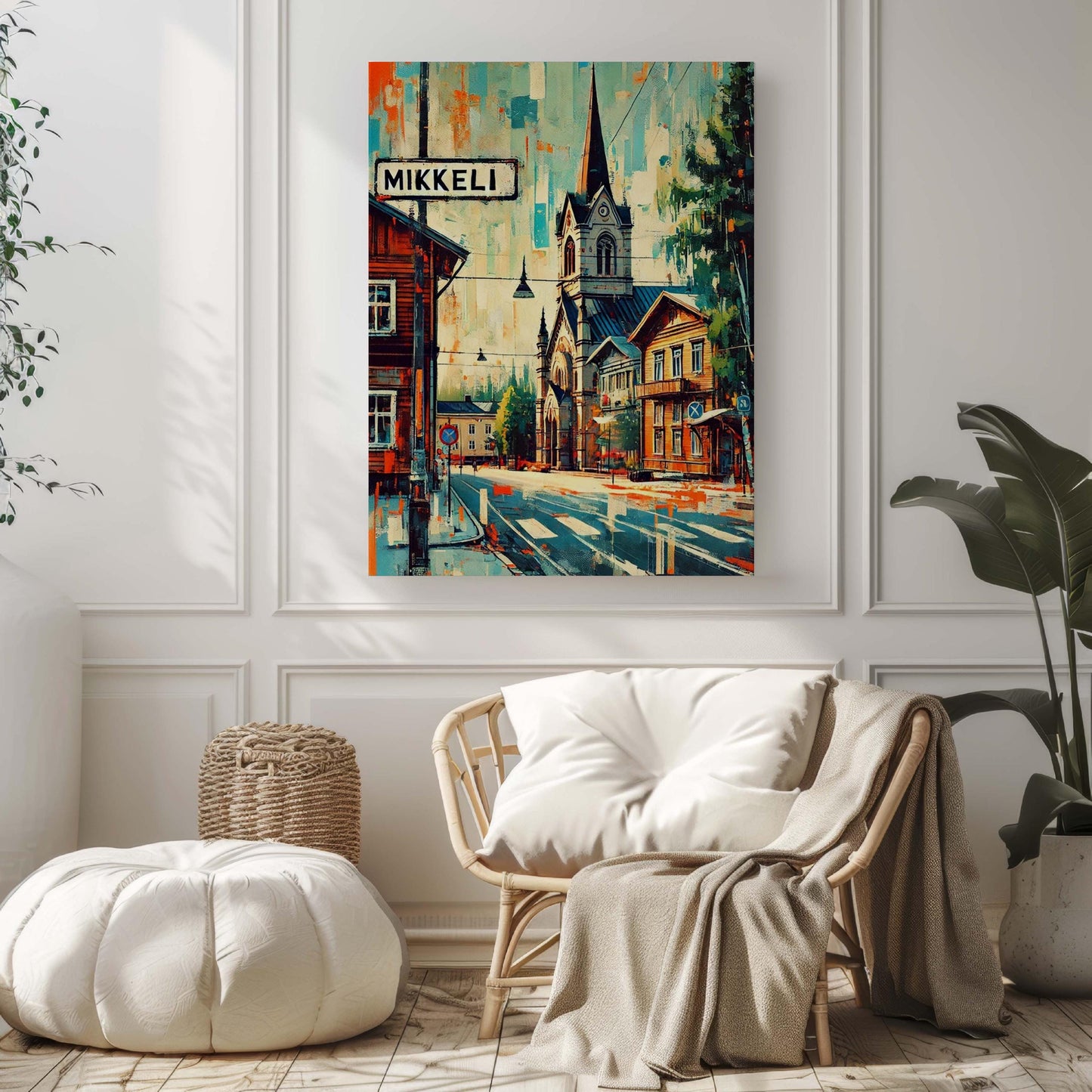 Mikkeli Art Print Finland City Wall Art Travel Poster Scandinavian Home Decor Housewarming Gift European Travel Gift