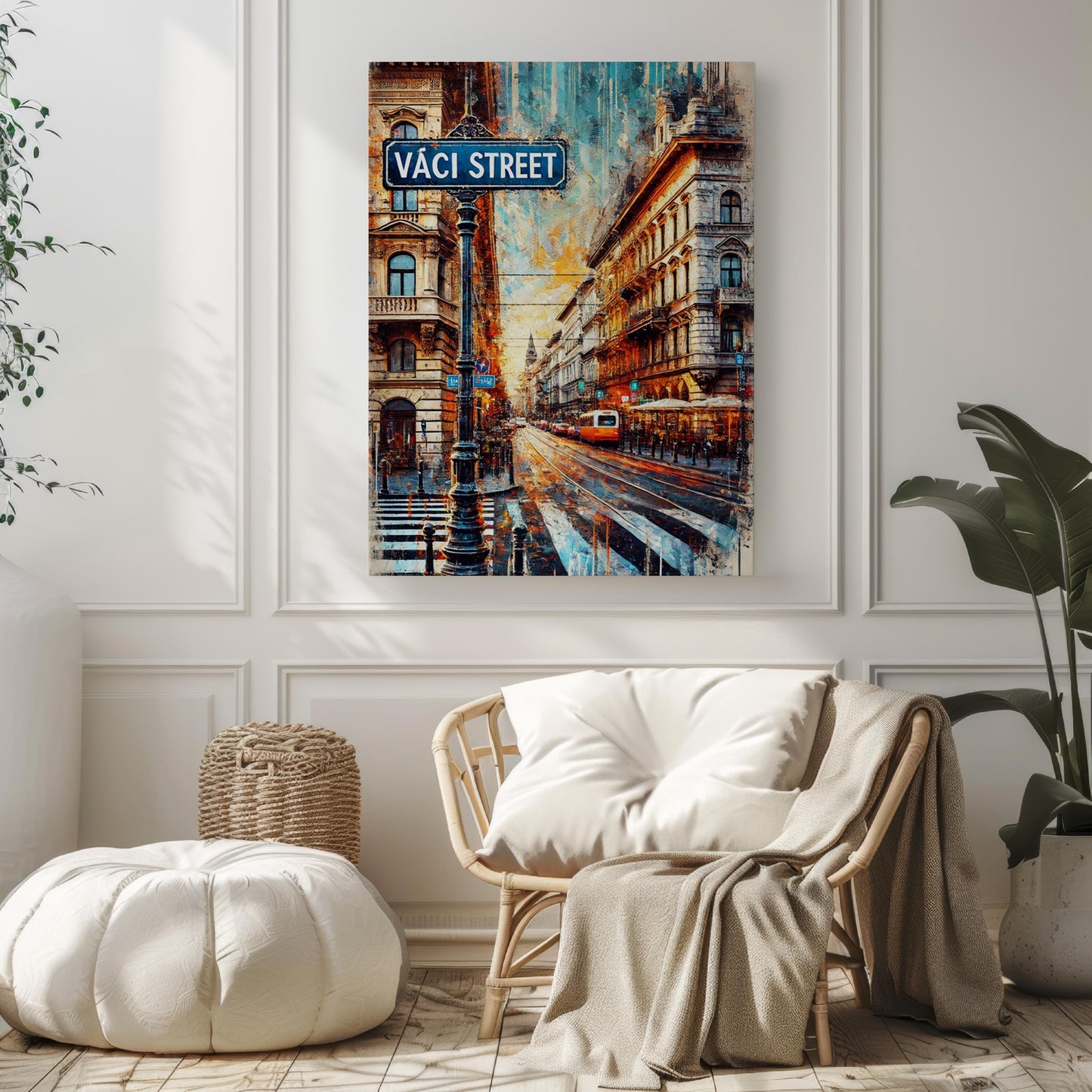 Budapest Vaci Street Wall Art Print, Travel Poster, Hungary Gift, Budapest Home Decor, Housewarming Gift, City Map Art, Travel Wall Decor
