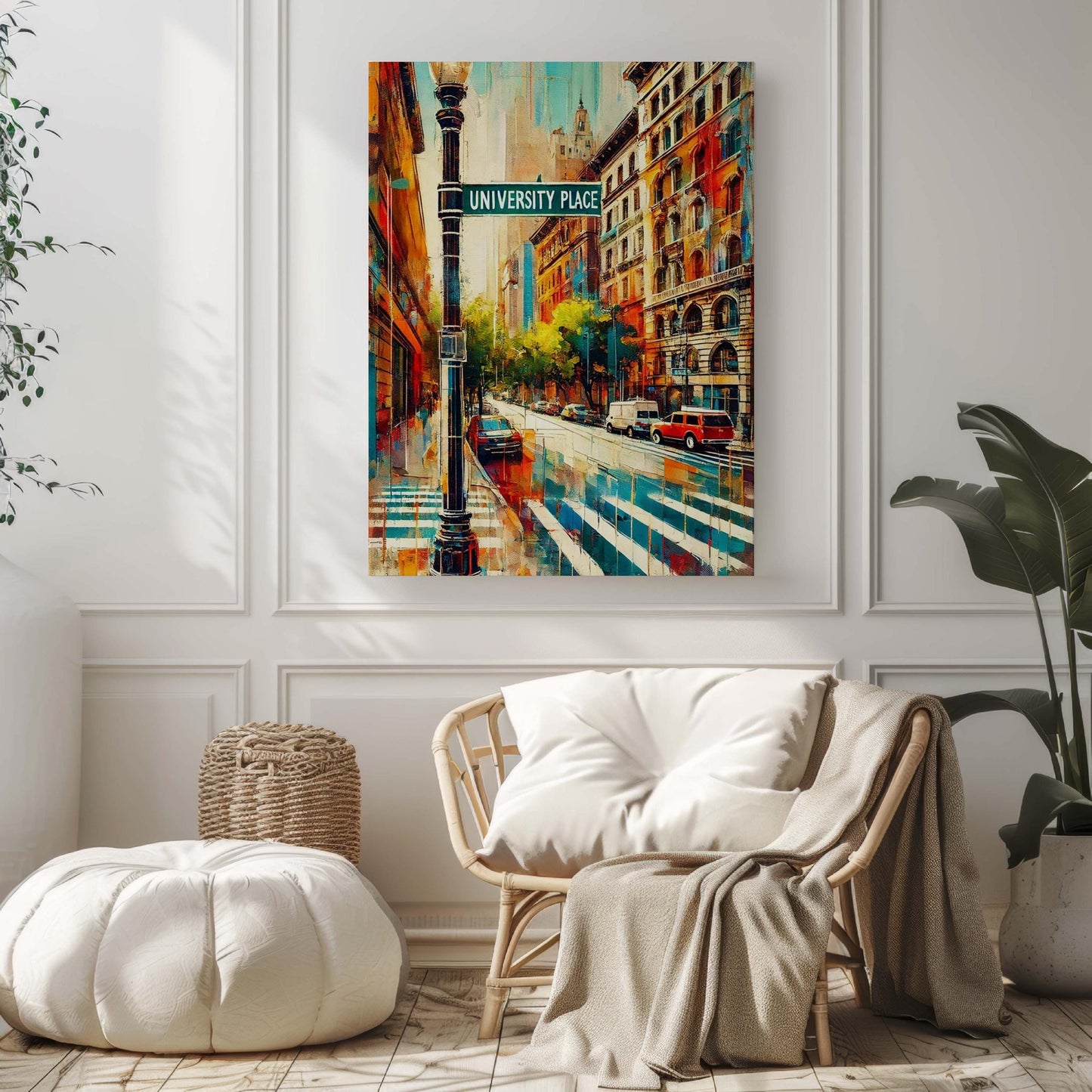 University Place Wall Art Print - Manhattan NYC Travel Poster, New York City Home Decor & Housewarming Gift