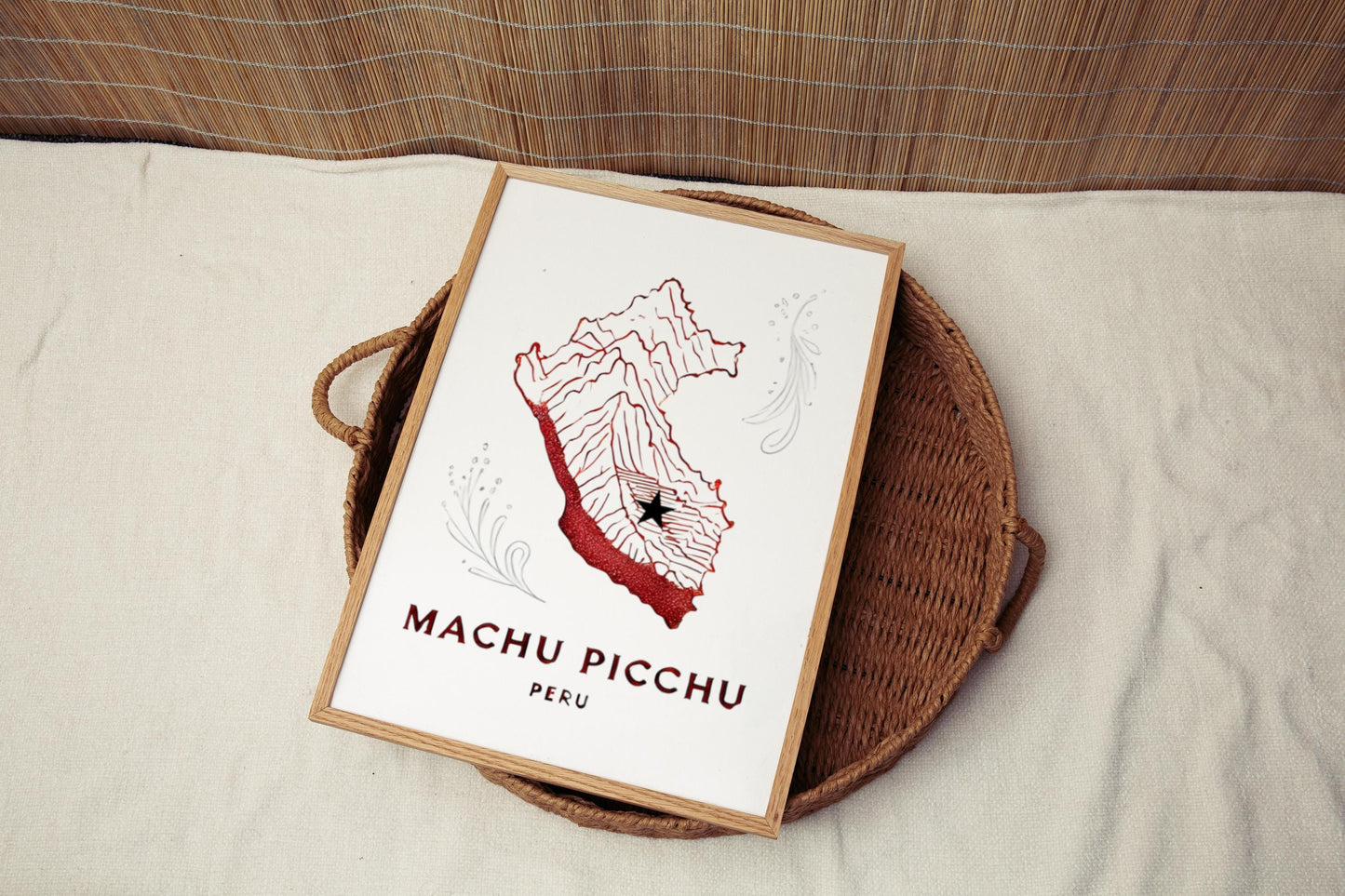 Peru Machu Picchu Wall Art Print, Travel Decor, Peru Gift, Housewarming Unique Home Artwork, South America Travel Poster