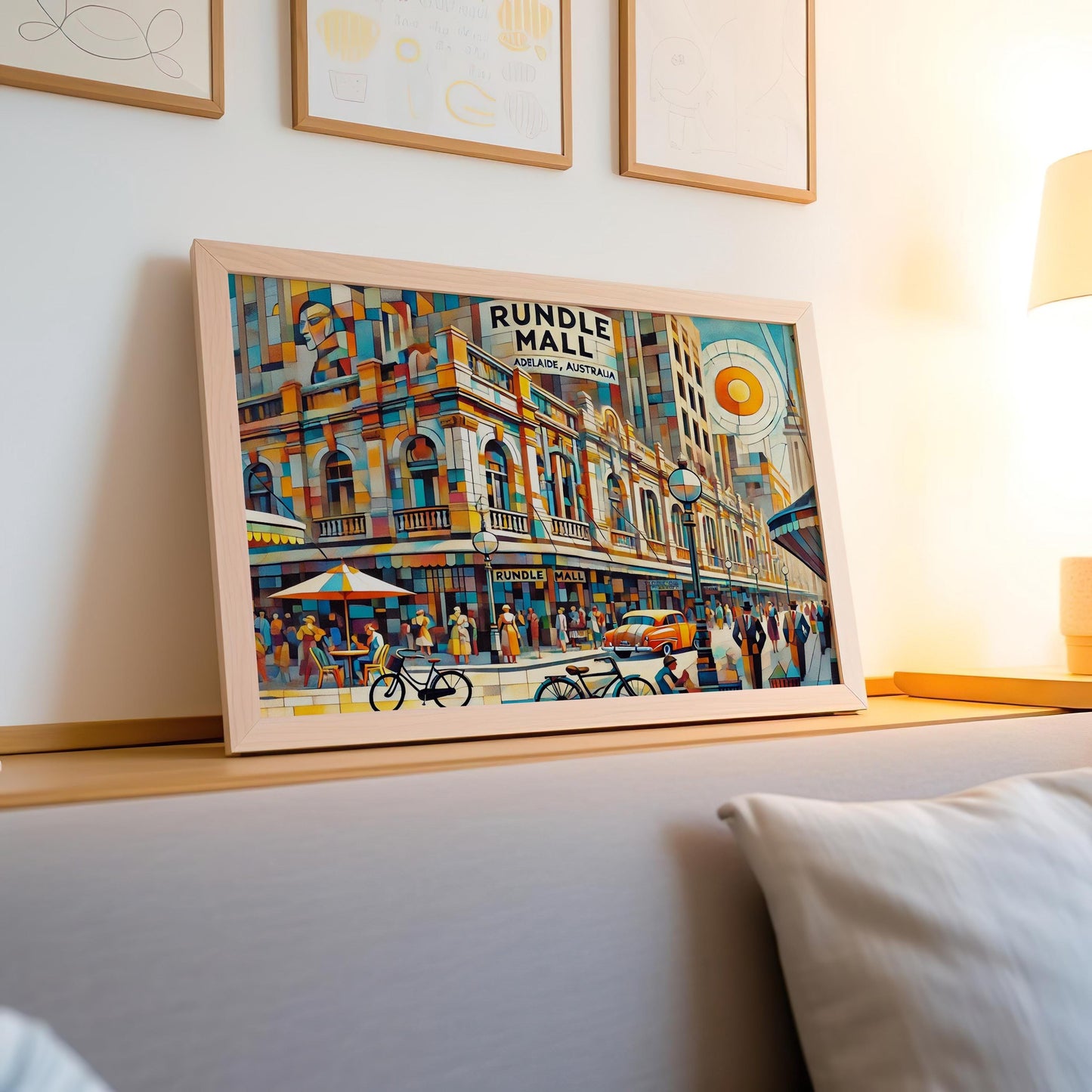 Rundle Mall Wall Art Print – Adelaide Travel Poster, Australia Gift & Home Decor, Unique Housewarming Present