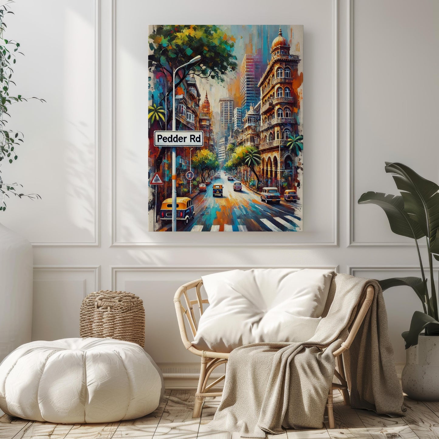 Mumbai Pedder Rd Wall Art Print – Indian Travel Poster, Housewarming Gift, Mumbai Art Decor, Indian Gift, Unique Travel Print